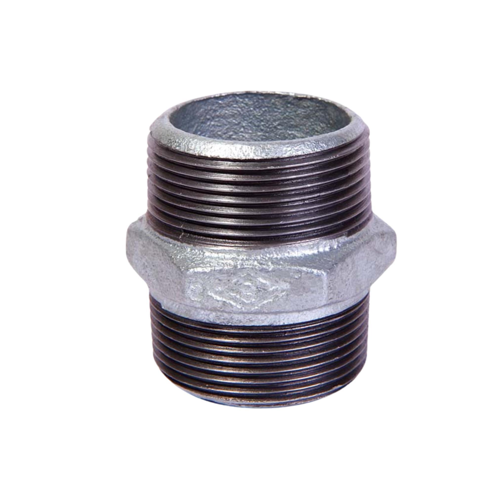 Niplu zincat, filet exterior, racord 2'