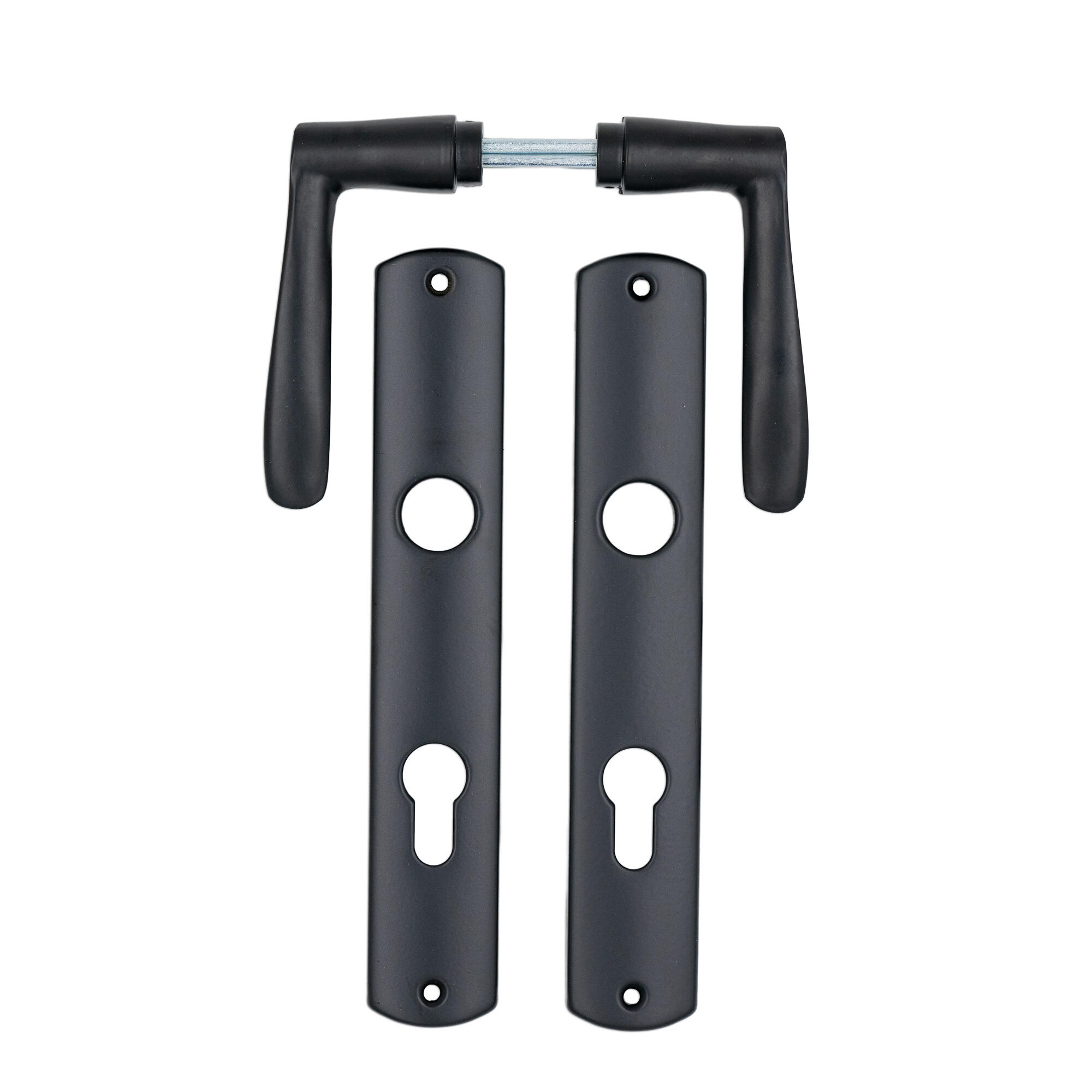 Maner cu sild usa interior, 72 mm, pentru cilindru, aluminiu