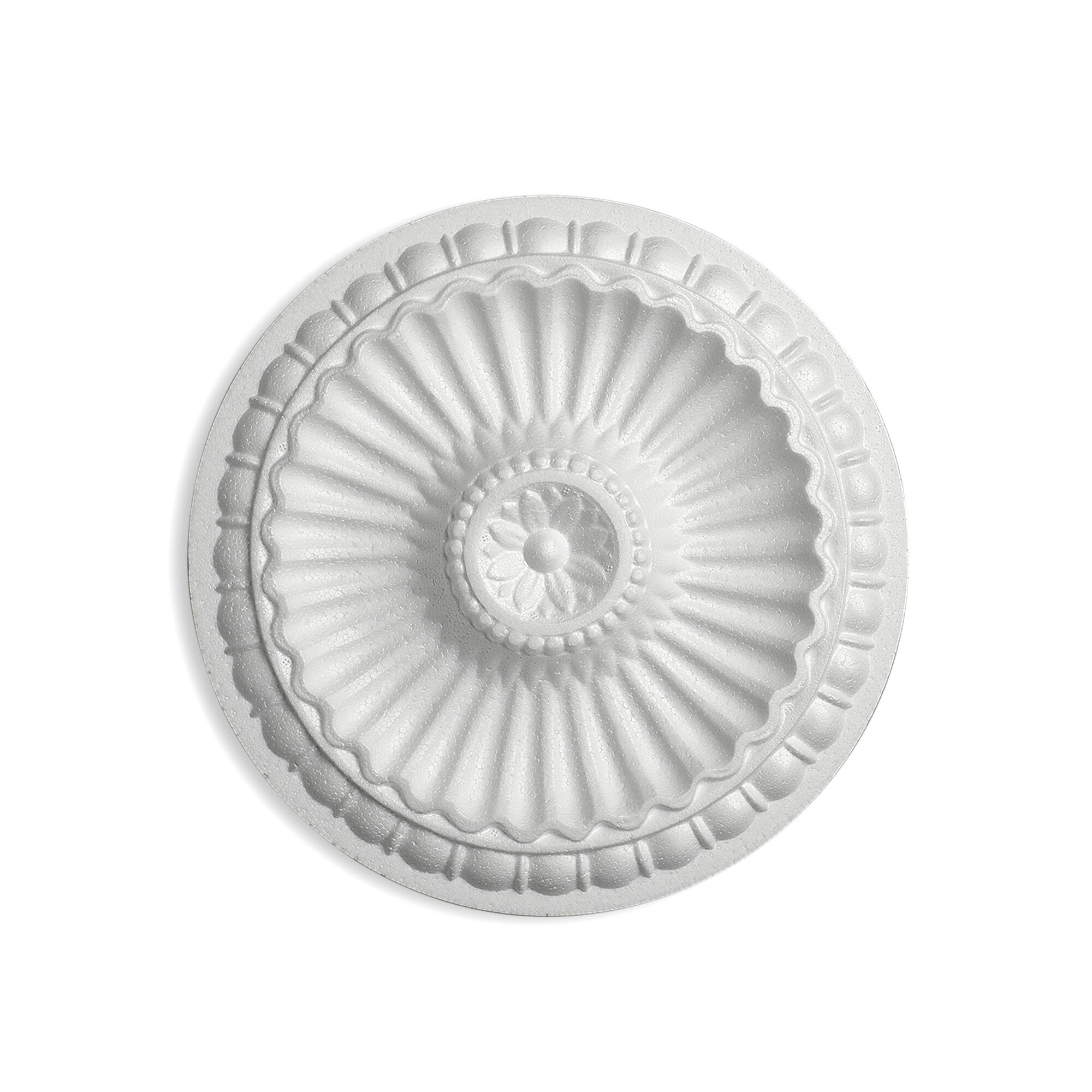 Rozeta din polistiren expandat, Desire, diametru 28 cm, alb