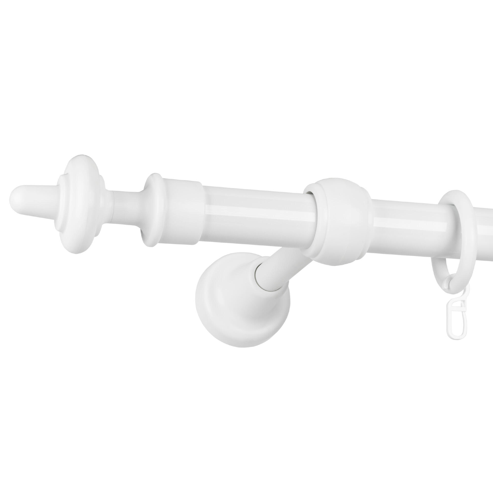 Galerie simpla metal, Barok, 240 cm, diametru 19 mm, alb