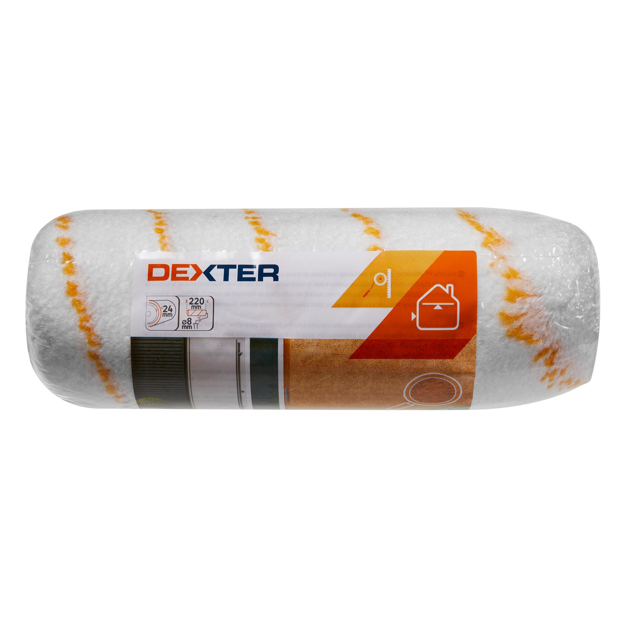 Rola Dexter, pentru suprafete structurate exterior, lungime 220 mm
