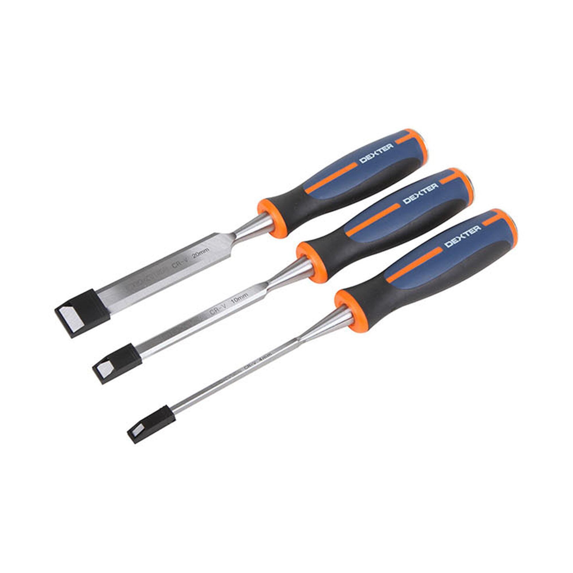 Dalti lemn Dexter, otel crom-vanadiu, 150 mm (set 3 buc)