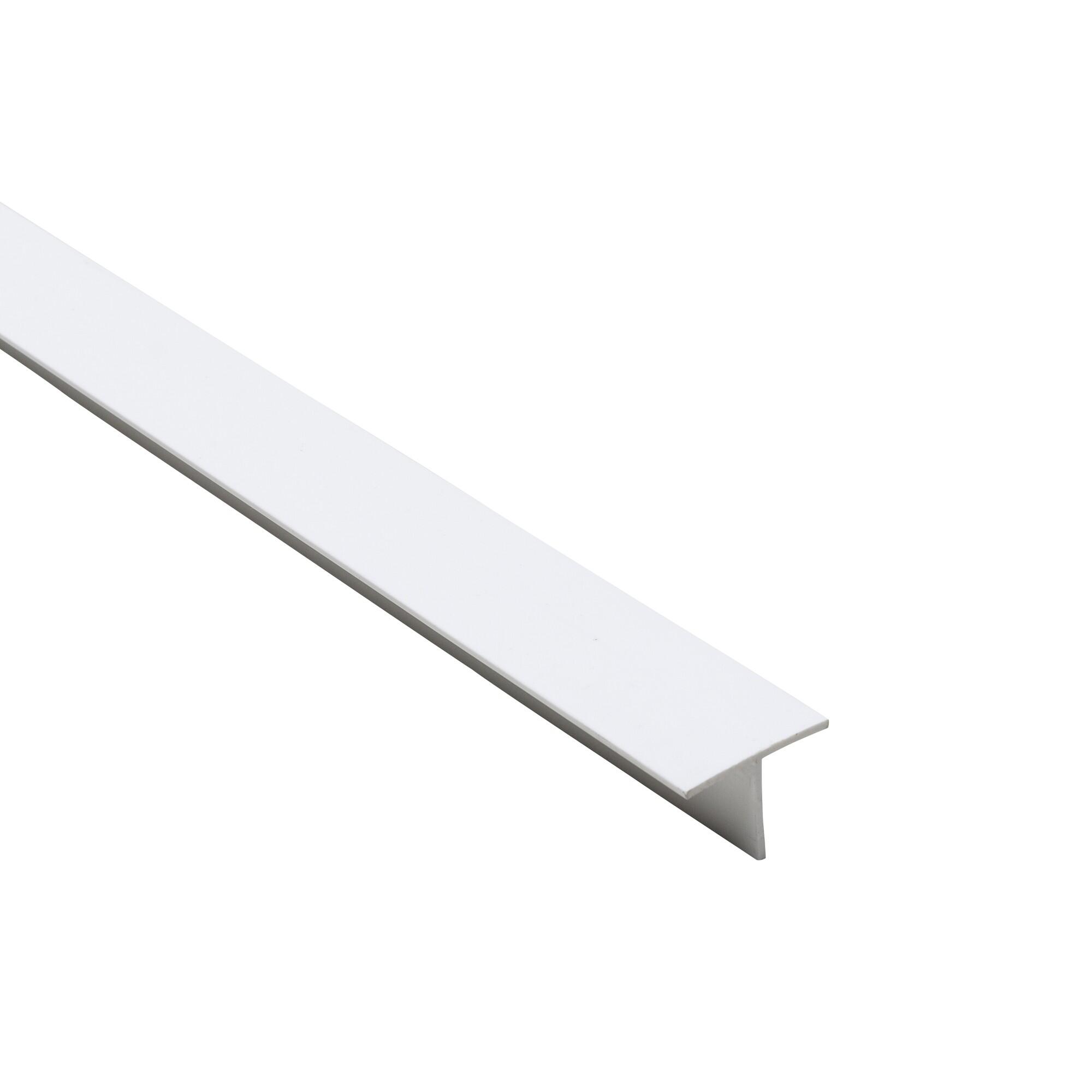 Profil T PVC, 25 x 18 x 1.5 mm, L = 2.6 m, alb mat | Leroy Merlin