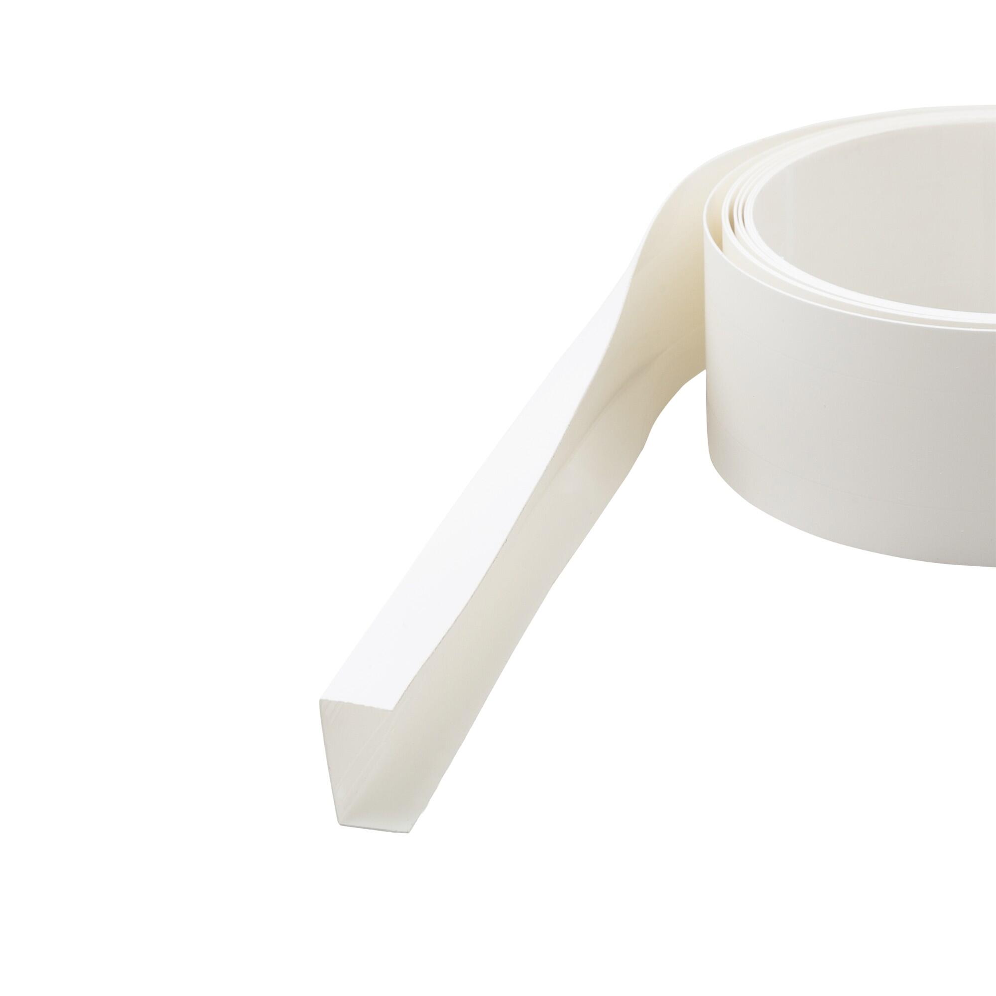 Profil U PVC flexibil, cu adeziv, 10 x 20 x 1 mm, L = 2.6 m