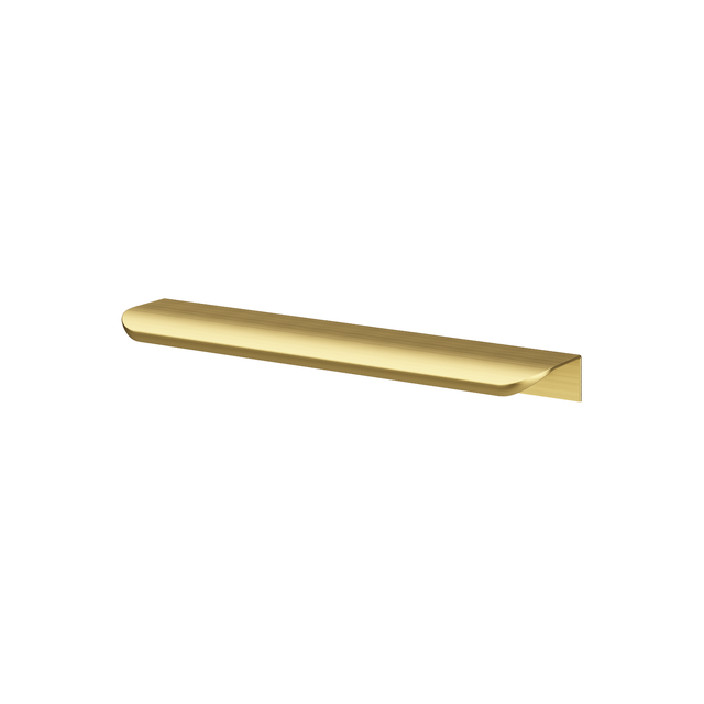Poignée de meuble Neo, alliage d'aluminium doré brossé, entraxe 160 mm