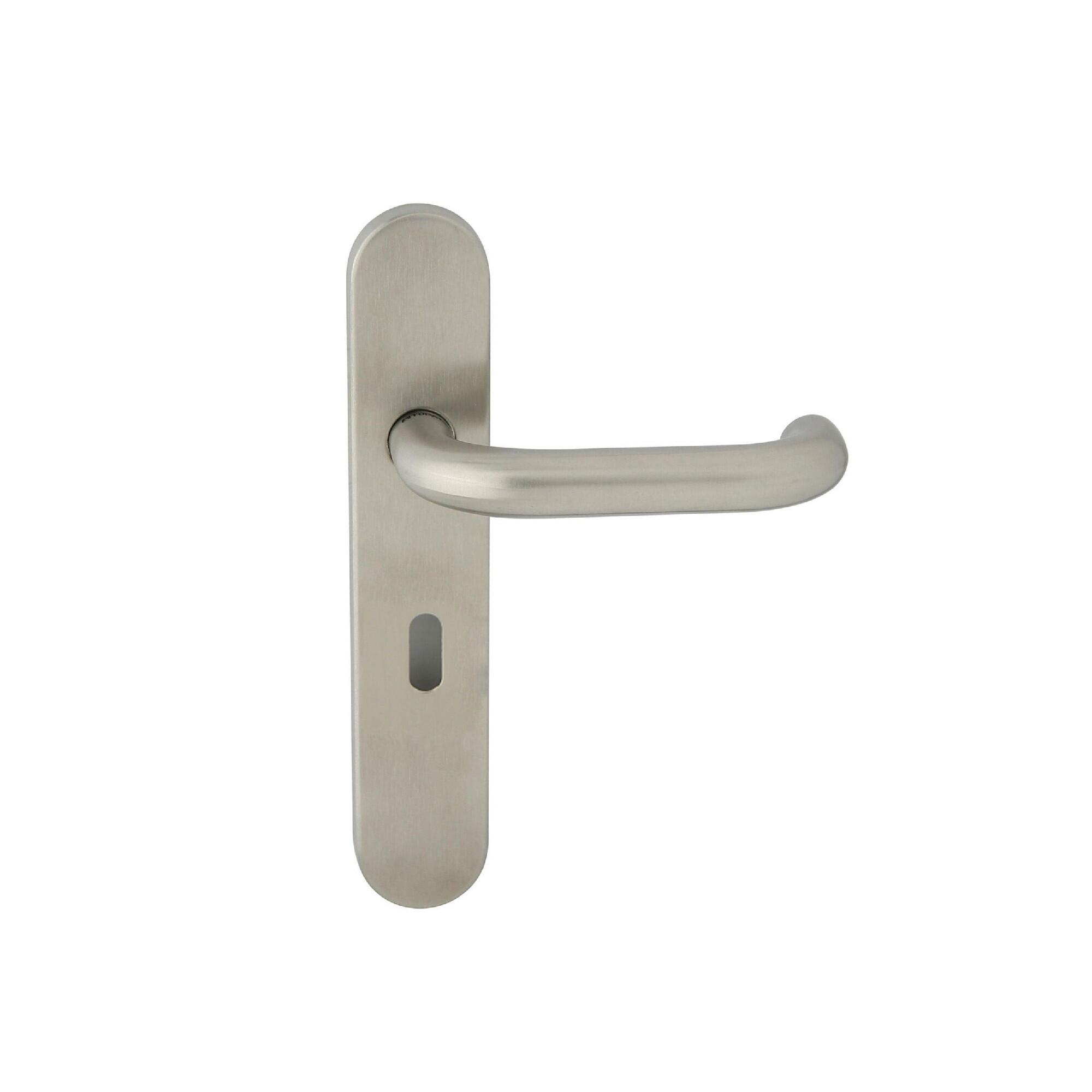 Maner cu sild usa exterior, Ef Uno, 72 mm, pentru cilindru, otel, argintiu
