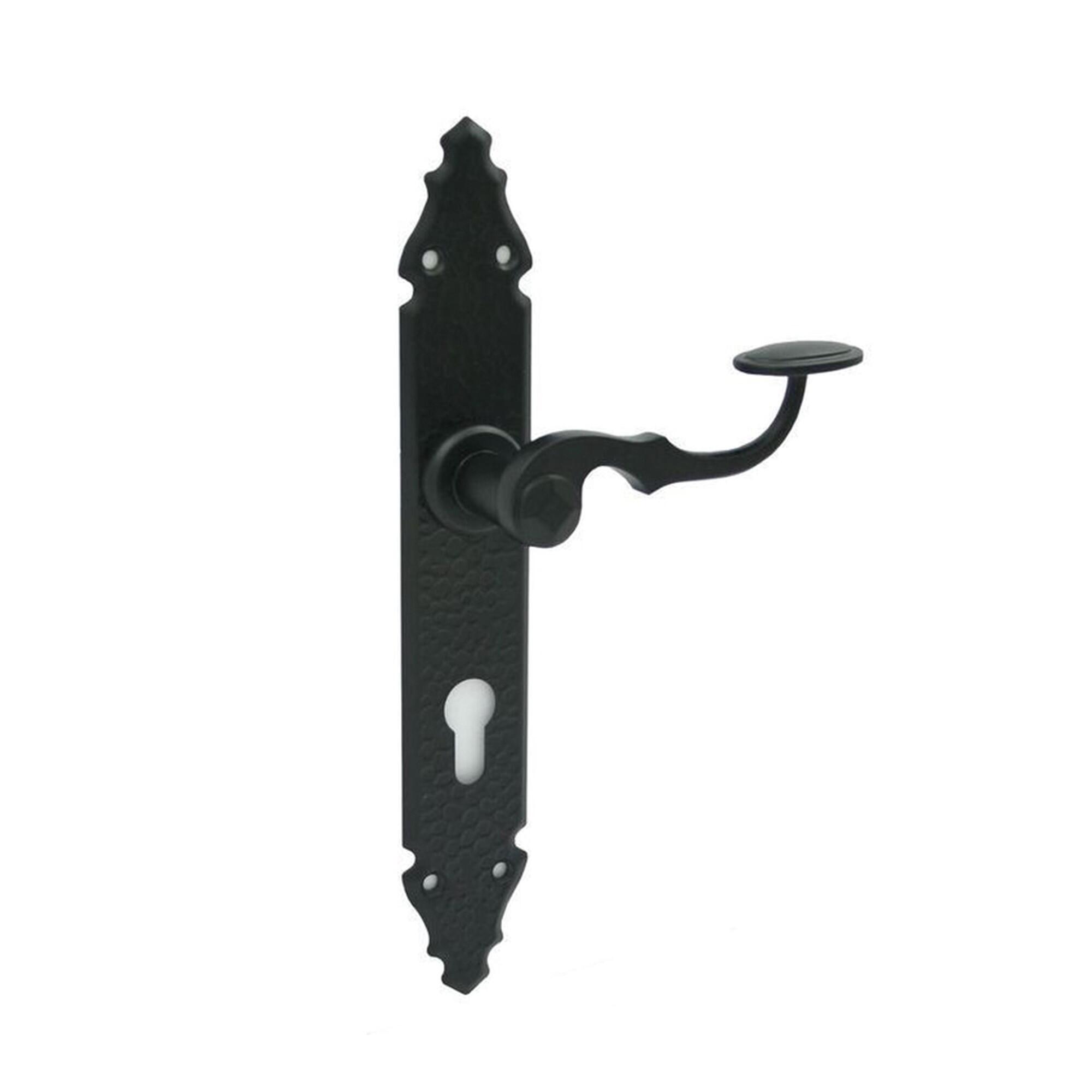 Maner cu sild usa exterior, Ares, 72 mm, pentru cilindru, aluminiu, negru