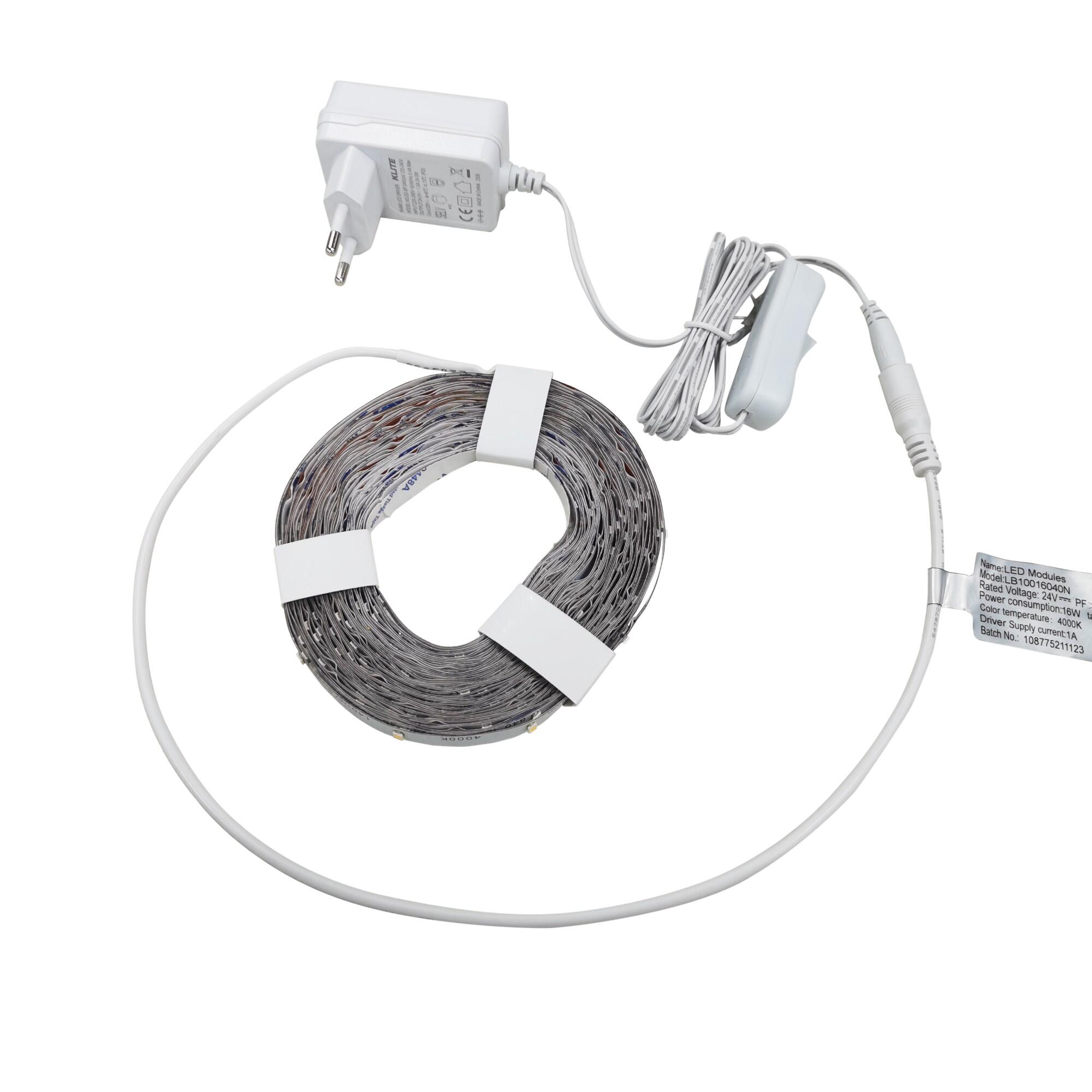 Kit banda LED, 10m, 294 lm/m, 24 V, lumina neutra