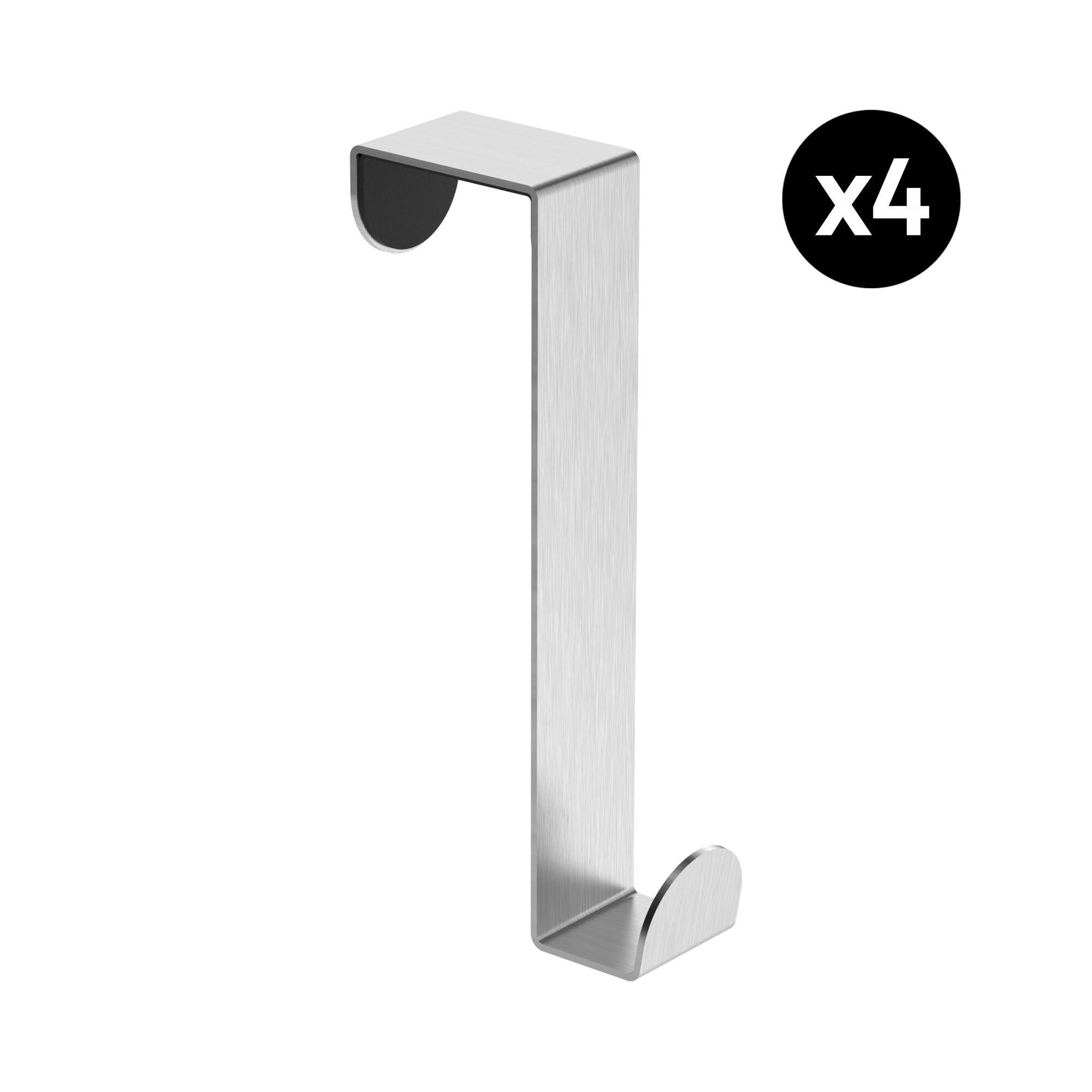 Cuier usa Mia, 4 agatatori, din metal, 12,5 cm, crom
