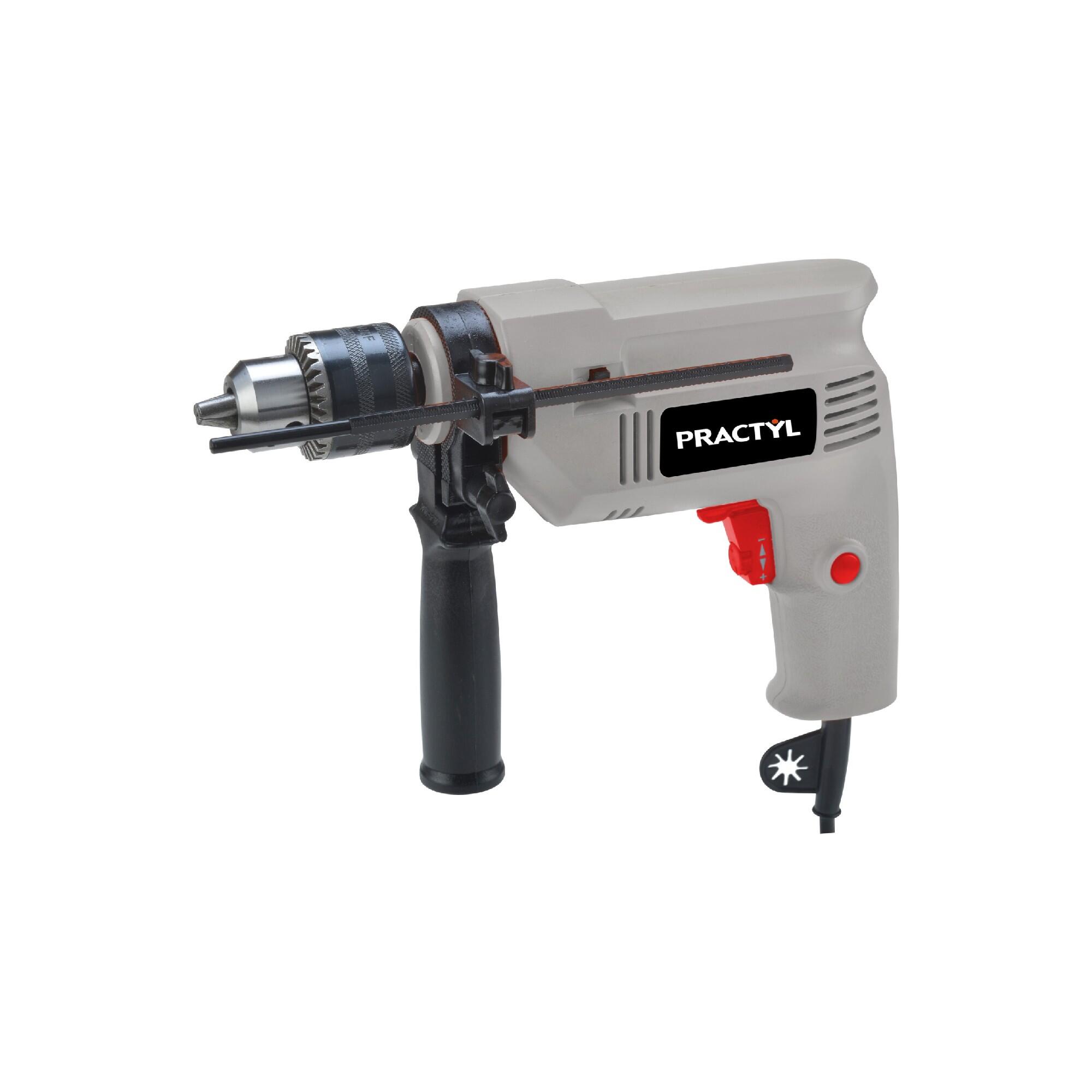 Masina de gaurit si insurubat cu fir cu impact Practyl, 500 W, strangere cu cheie