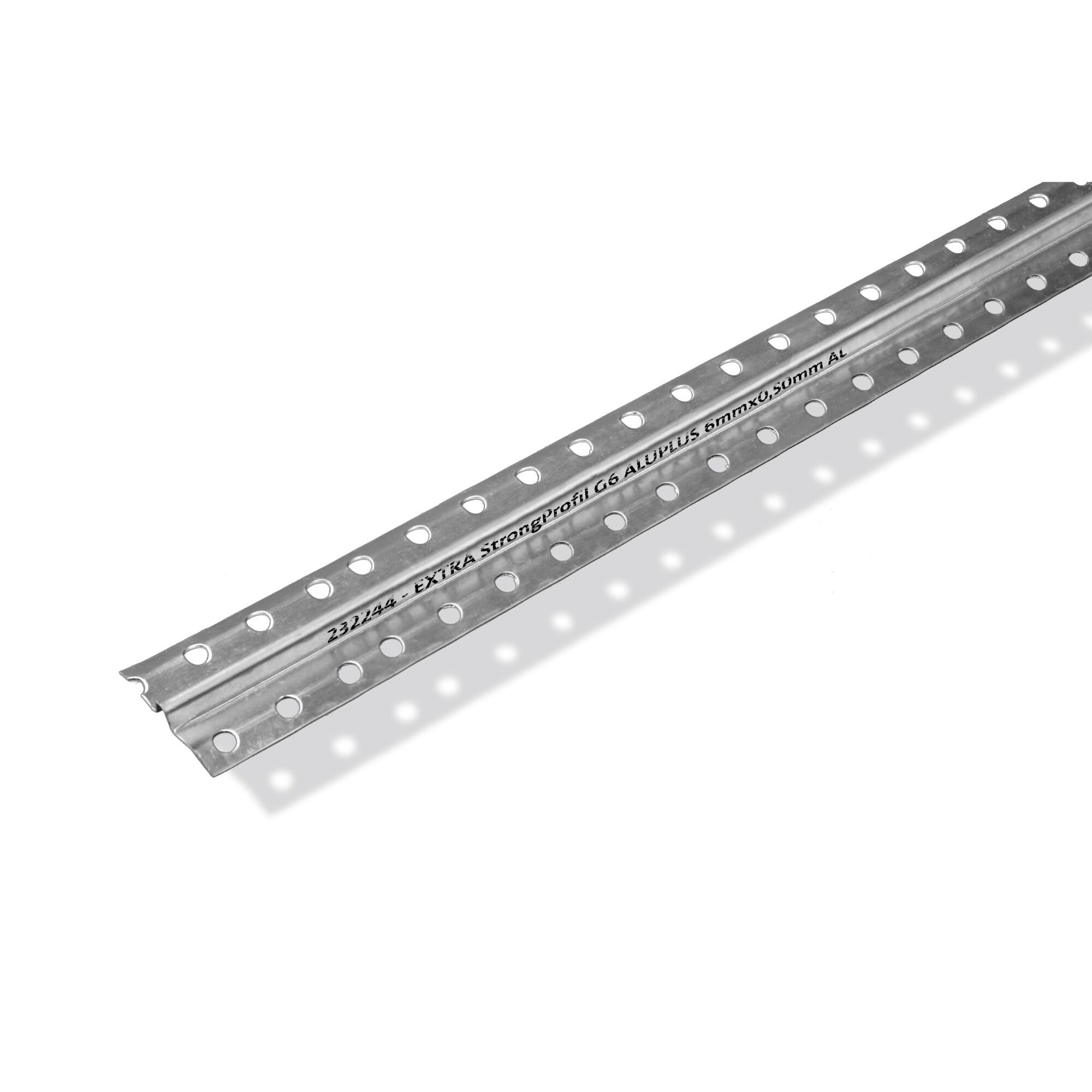 Profil aluminiu G6, 6 x 0.5 mm, lungime 2.7 m, argintiu