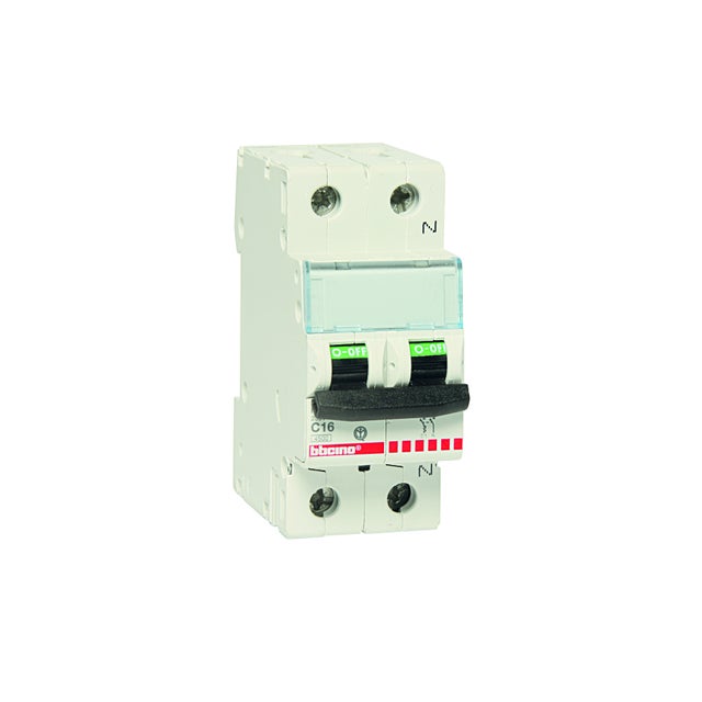 Interruttore magnetotermico BTICINO 1P 16A  2M 230V FC810NC16