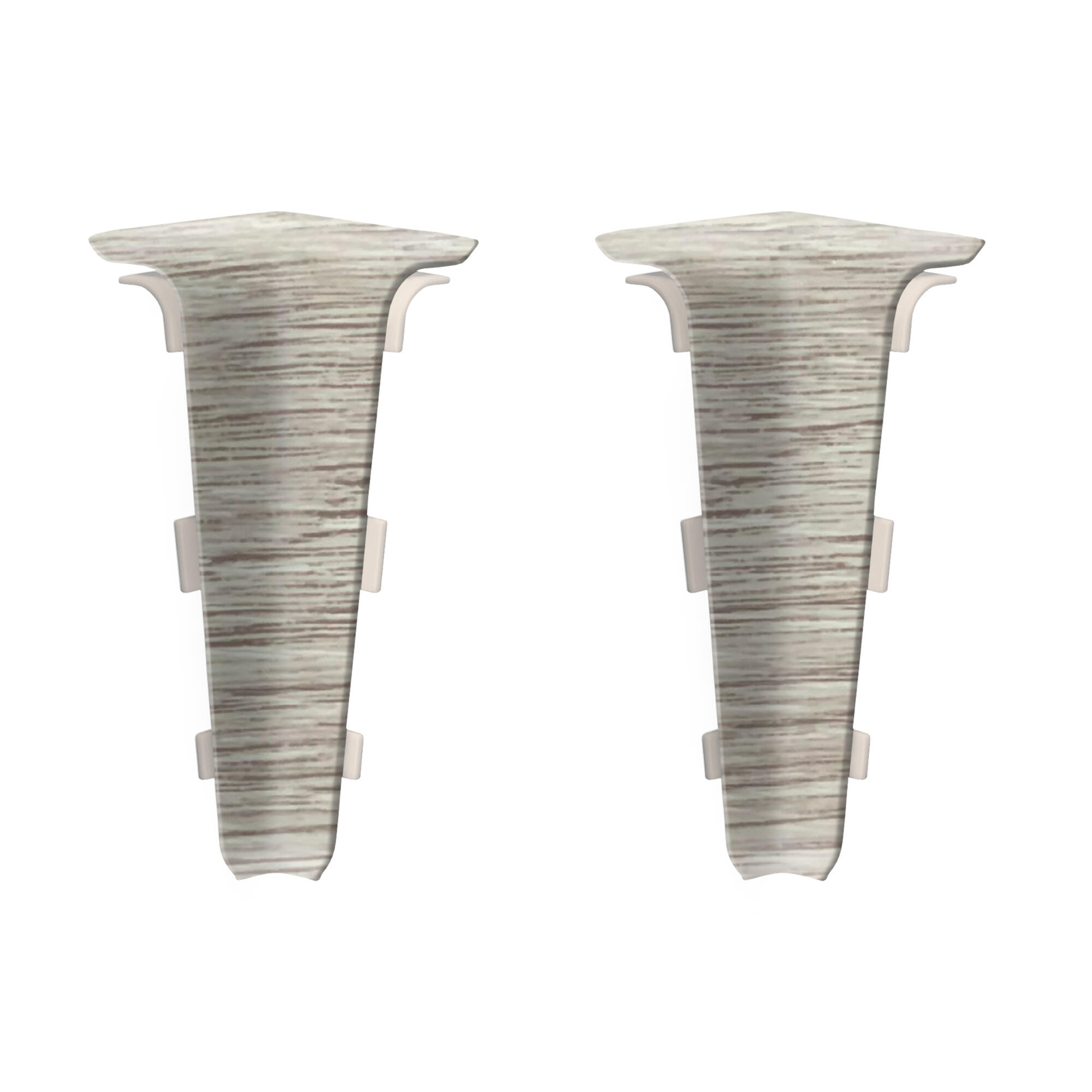 Colt interior pentru plinta PVC, 70 mm, Indo 70.135, Platinum stejar, 2 buc/pachet