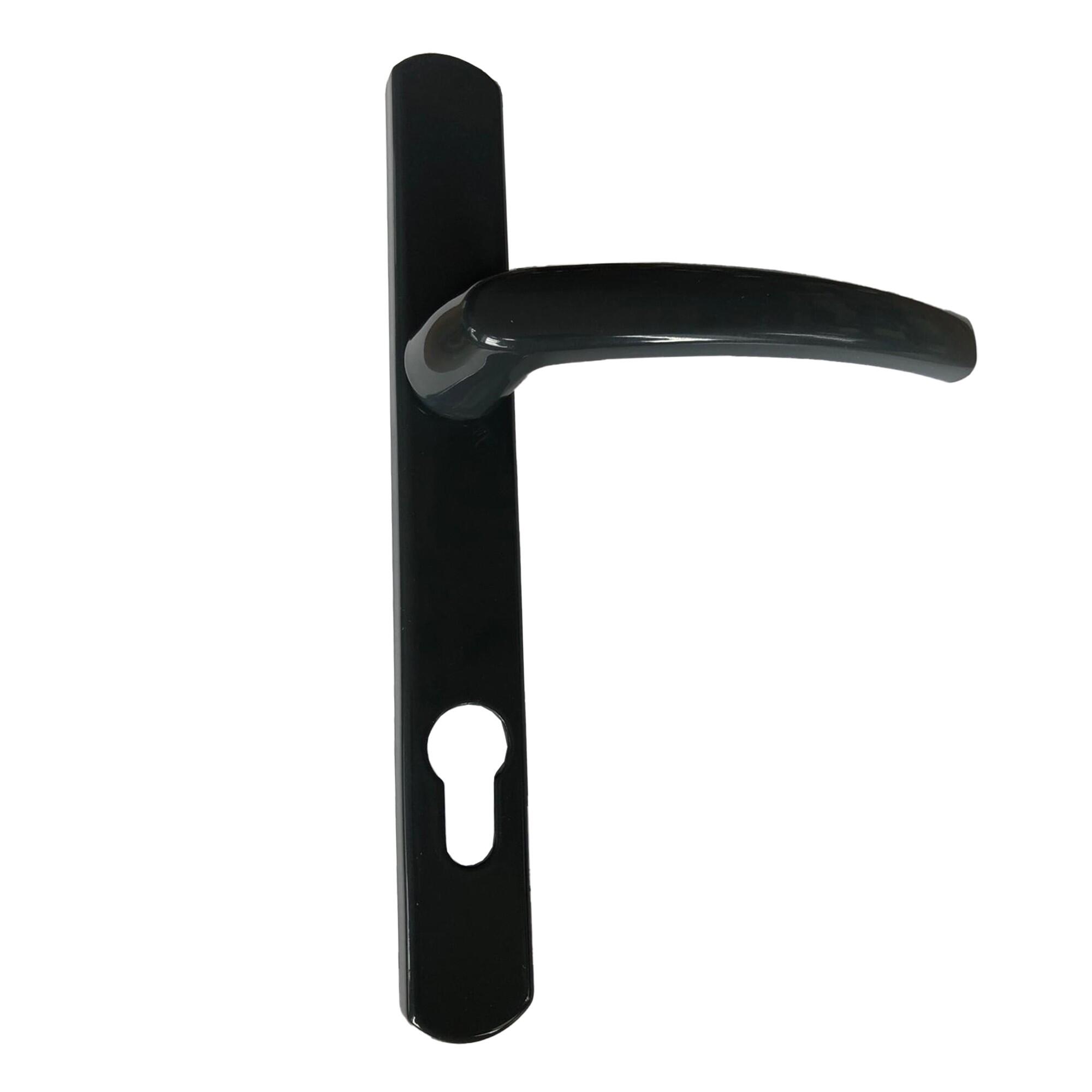 Maner cu sild usa PVC, Filiz, 85 mm, pentru cilindru, aluminiu, gri