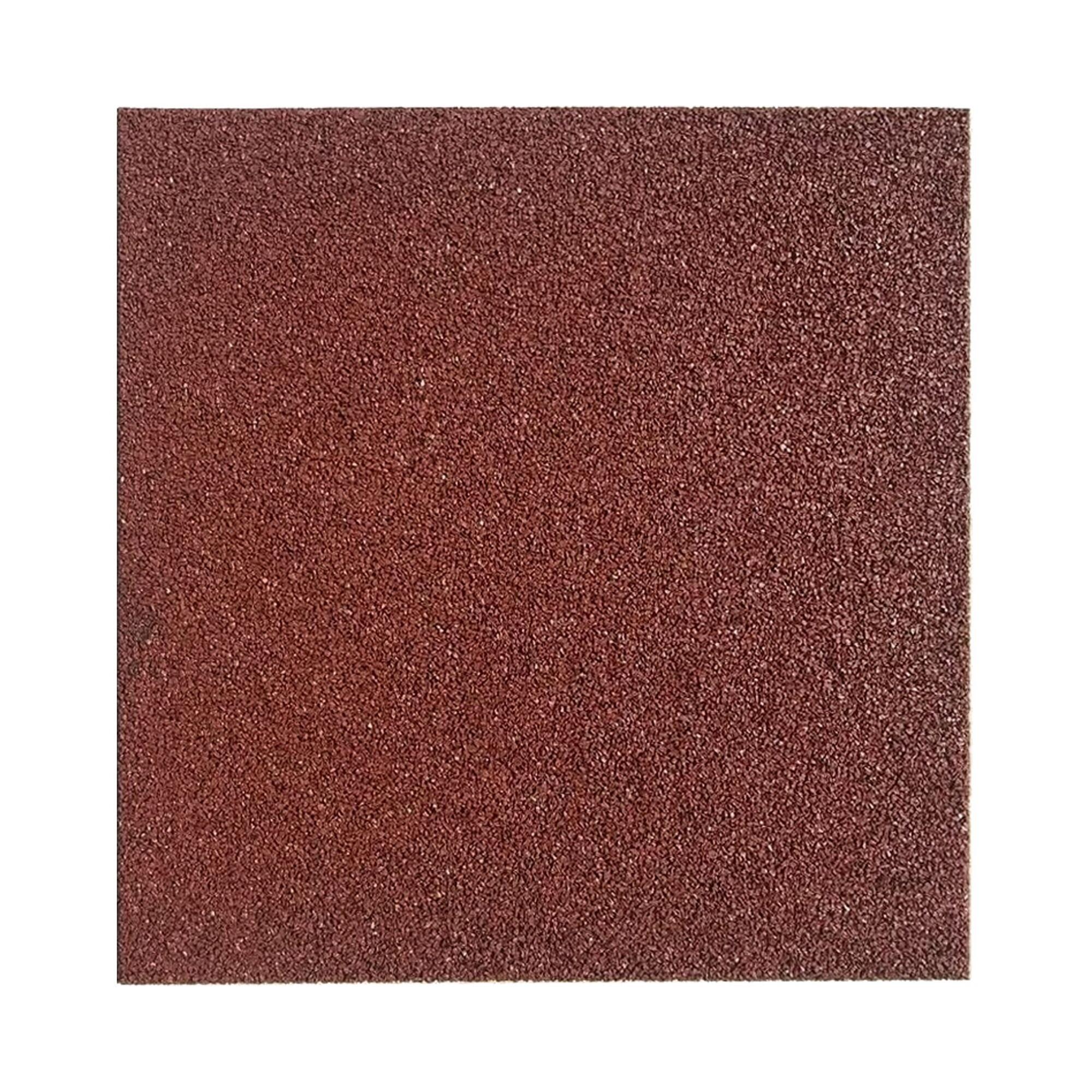 Pavele cauciuc, 500 x 500 x 12 mm, rosu
