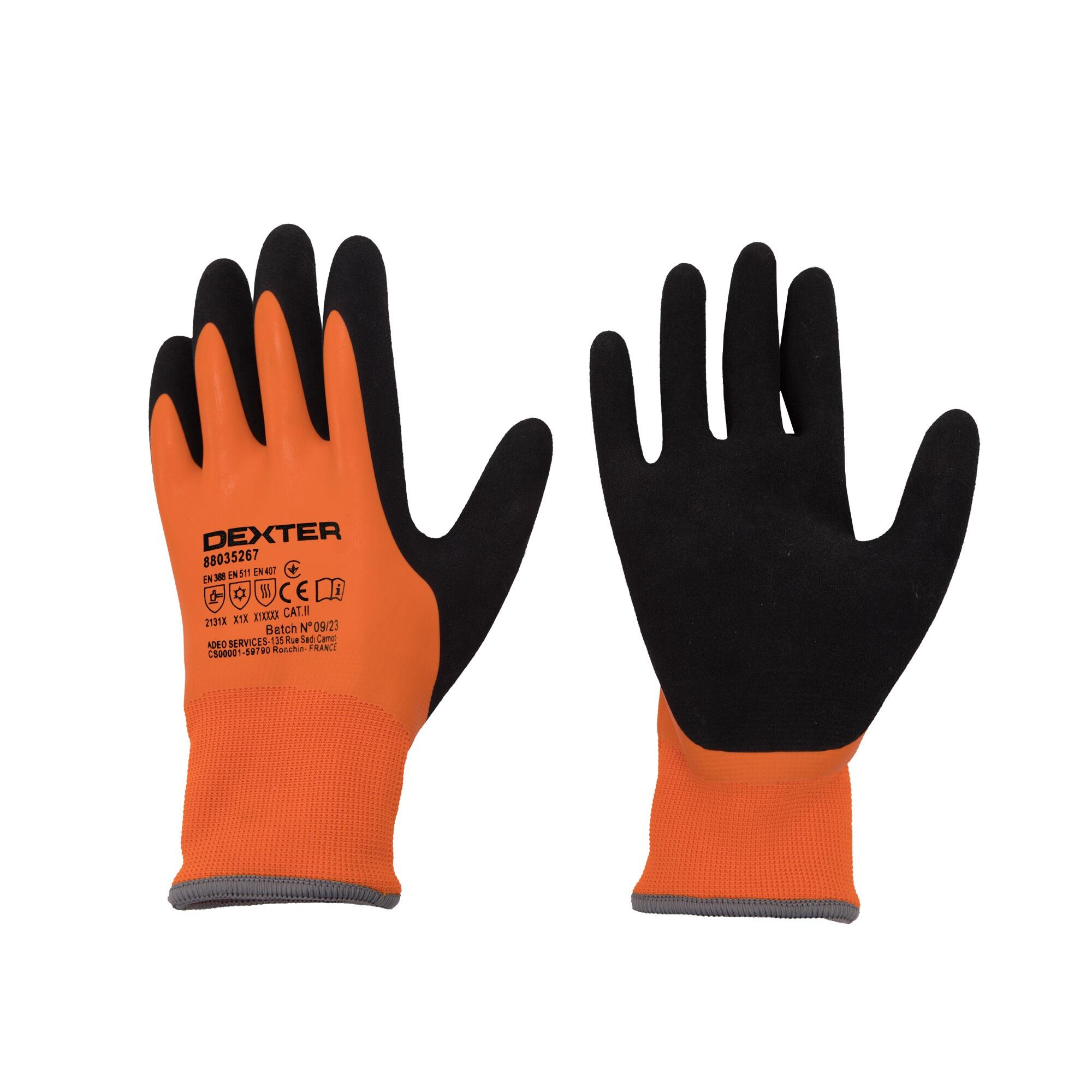 Manusi protectie termica, tactile, Dexter, acryl+latex, marimea 9