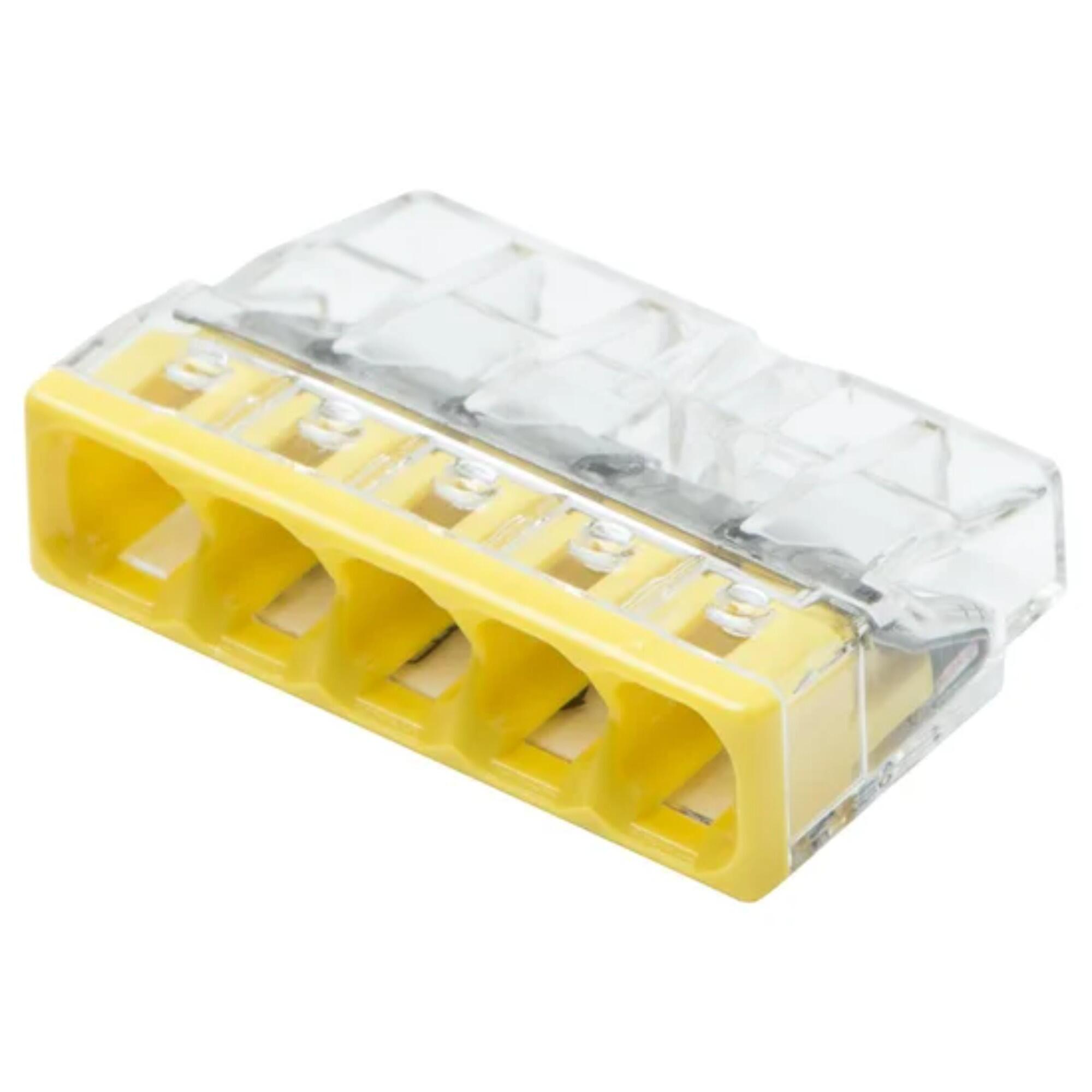 Clema pentru fire Wago, 5 x 2.5 mm², Set 100 buc