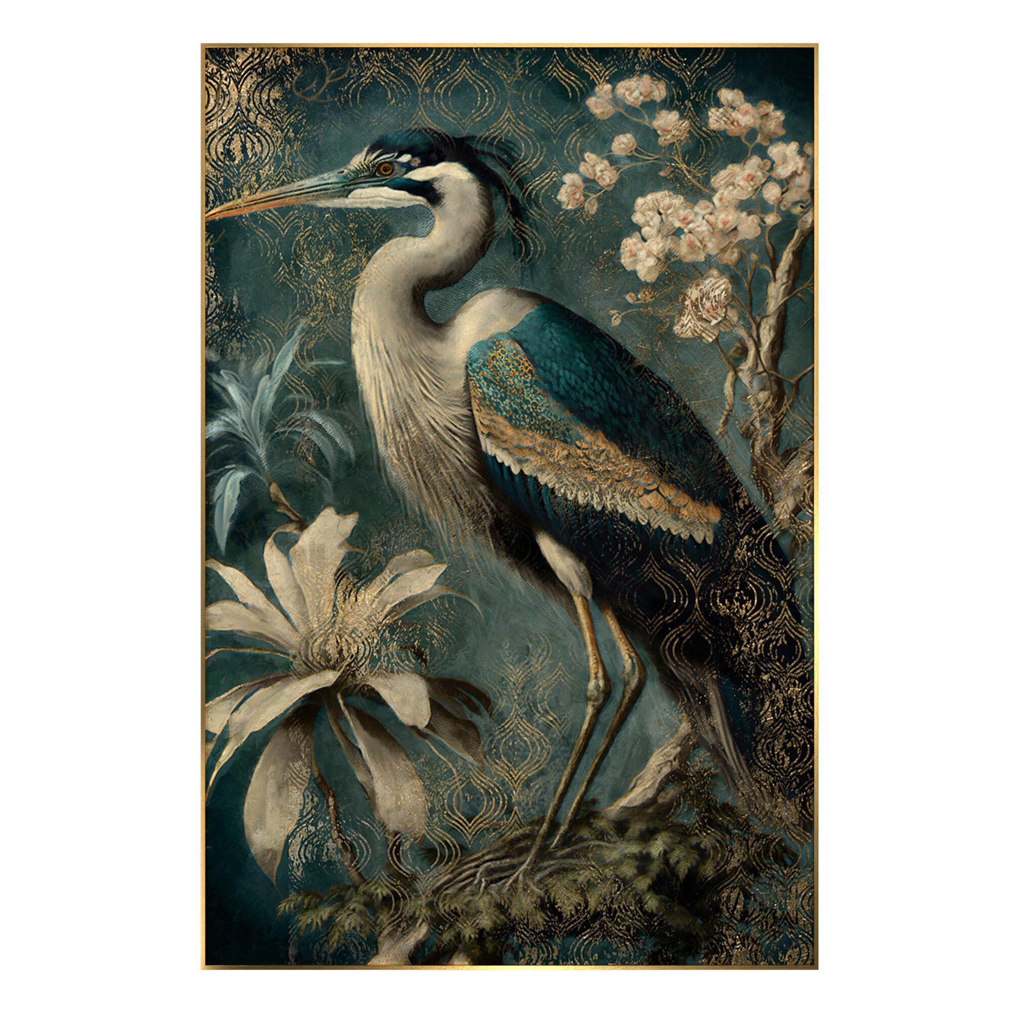 Tablou sticla Green Heron, 80 x 120 cm