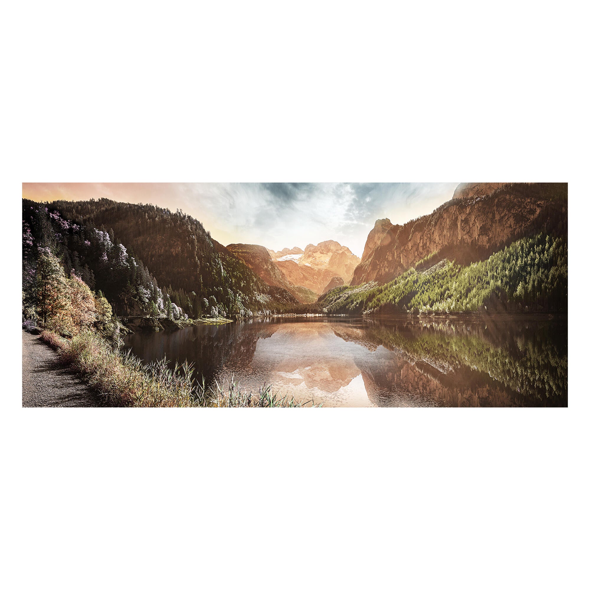 Tablou sticla Reflection, 50 x 125 cm