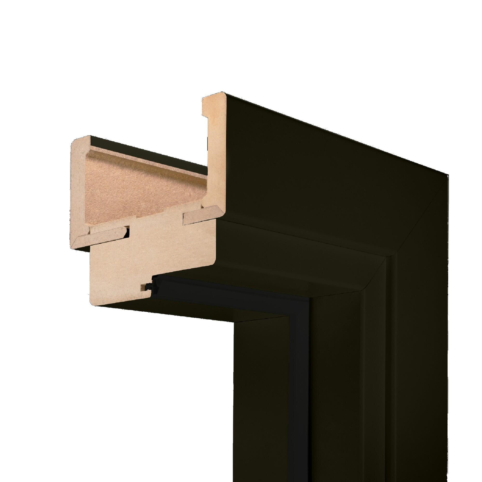 Toc reglabil usa latime 60 cm, MDF, negru mat