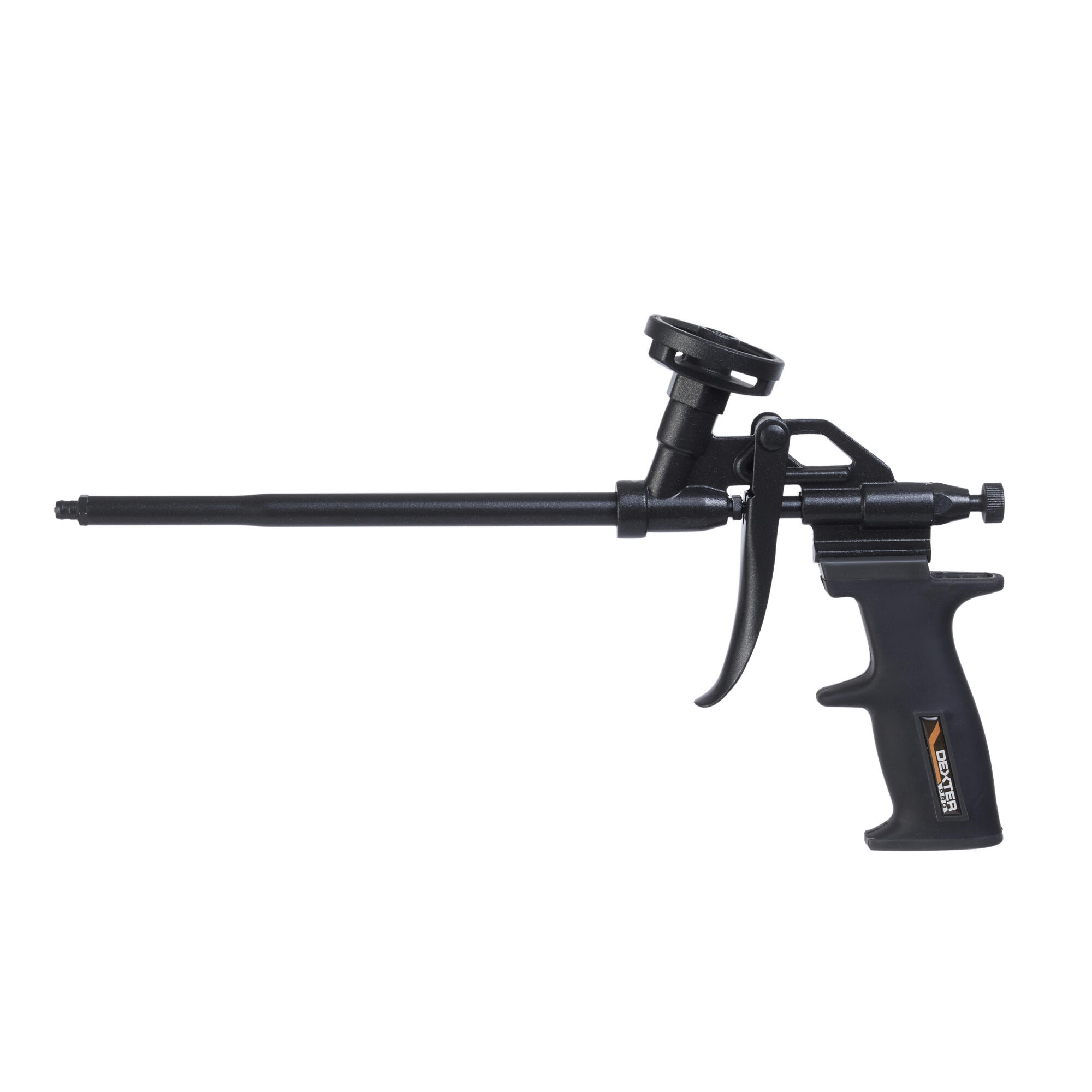 Pistol Dexter Pro pentru spuma poliuretanica expandabila, aluminiu, negru