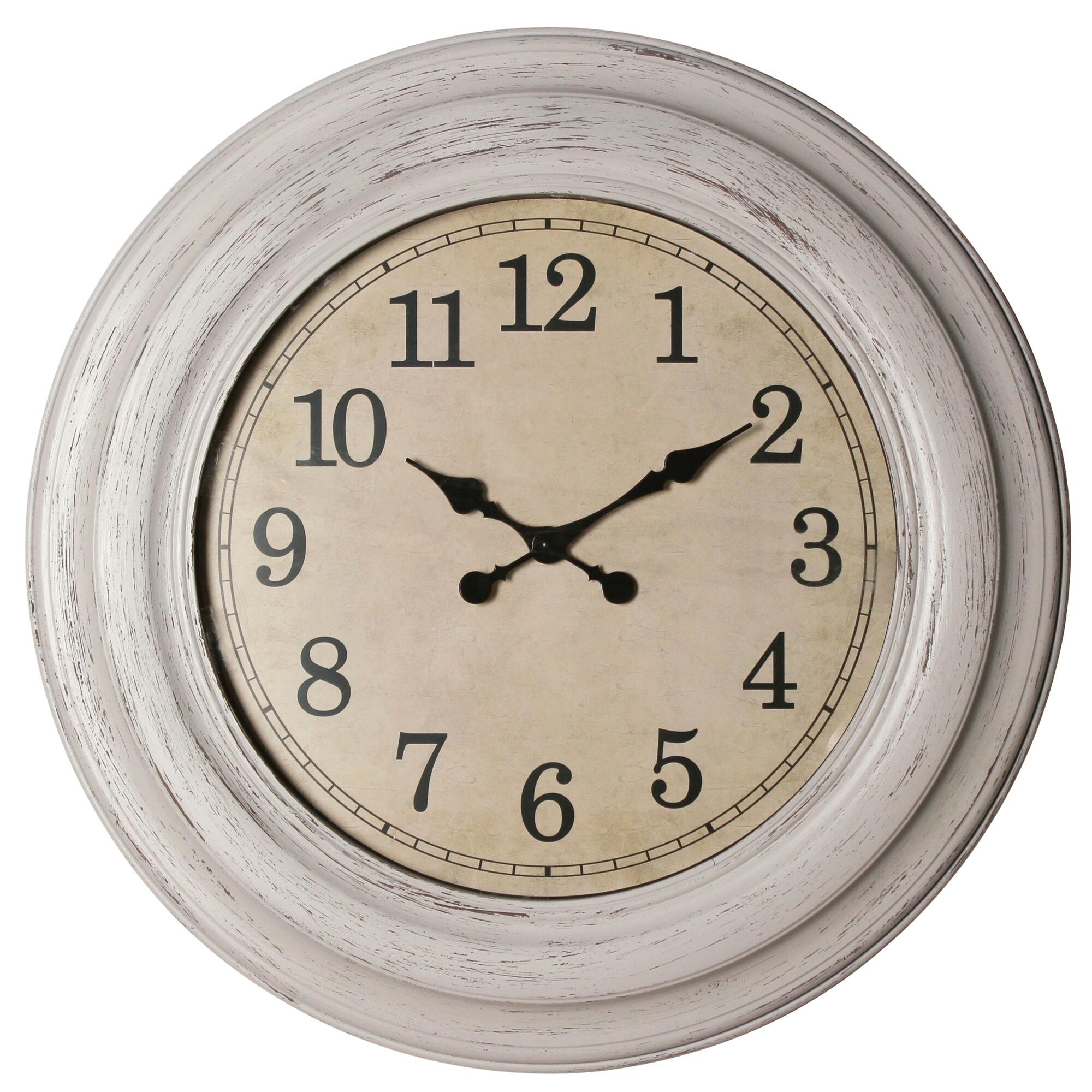 Ceas de perete Dunas, diametru 75 cm, bej