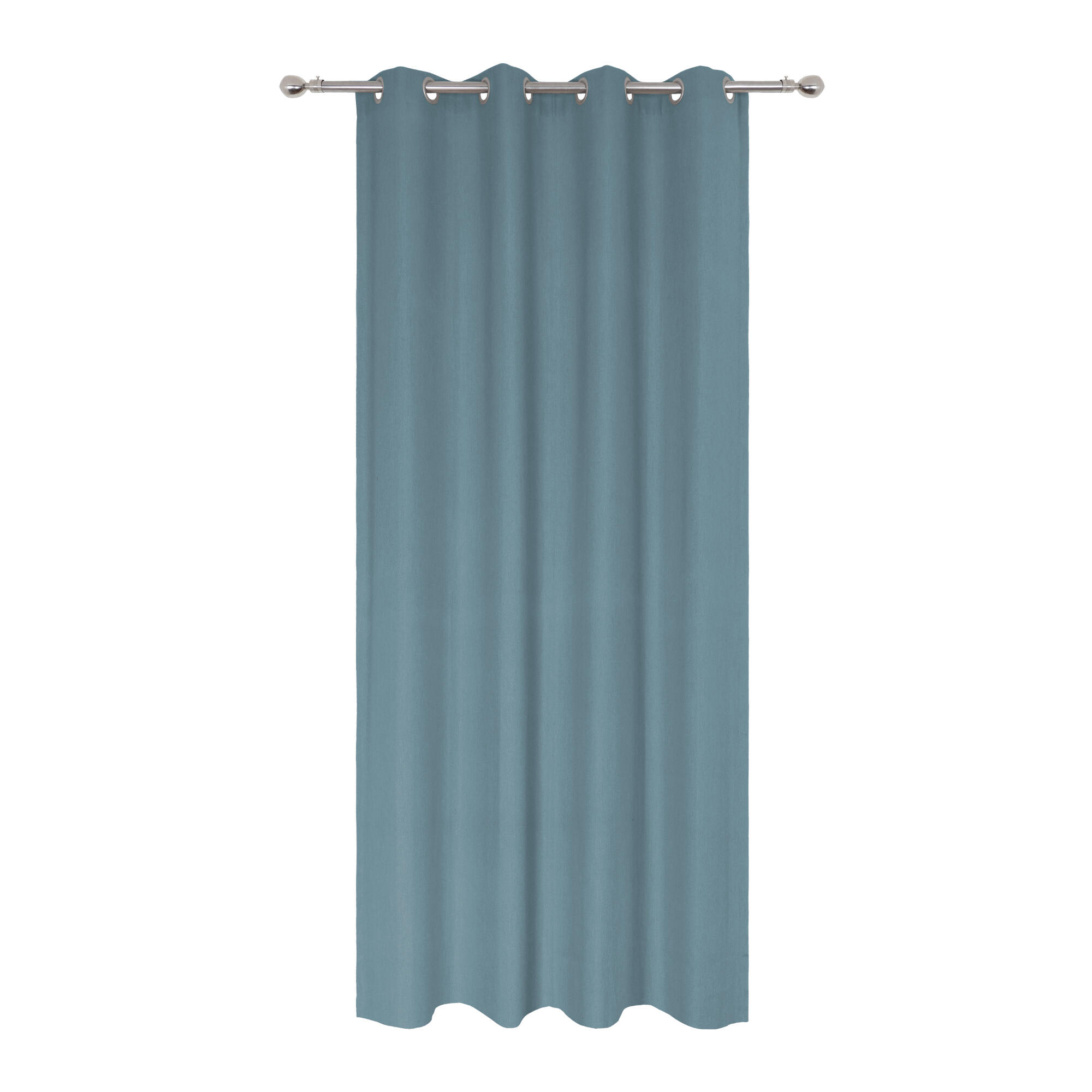Draperie 140 x 280 cm, Inspire Kalpe Aqua, cu inele, albastru