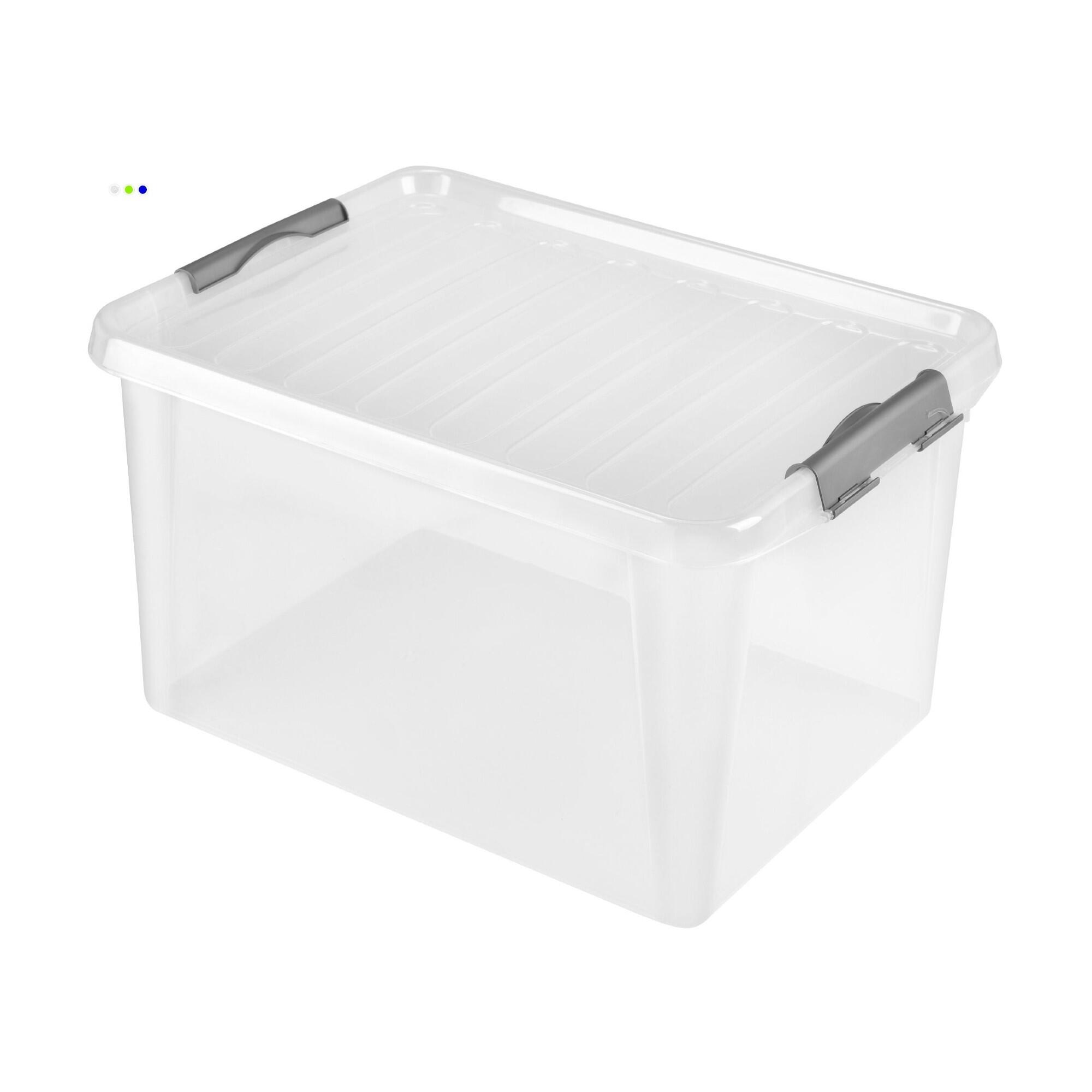 Cutie depozitare, Clipbox, plastic, 48 x 35 x 25 cm, 31 L, cu