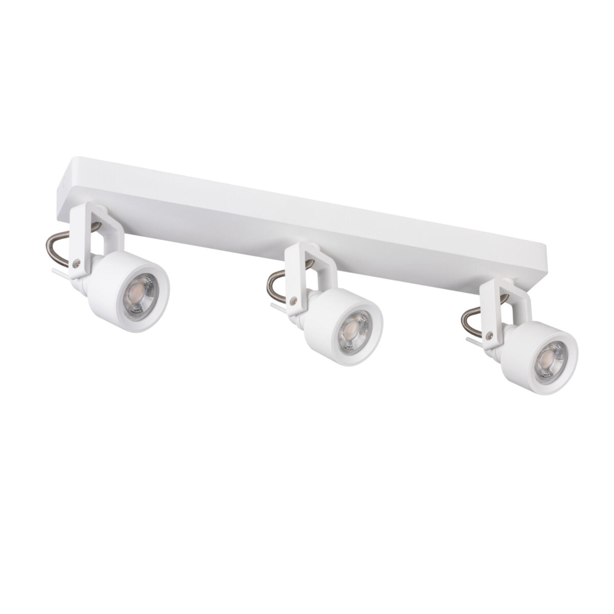 Spot pe bara Sonda, 3 x GU10, alb