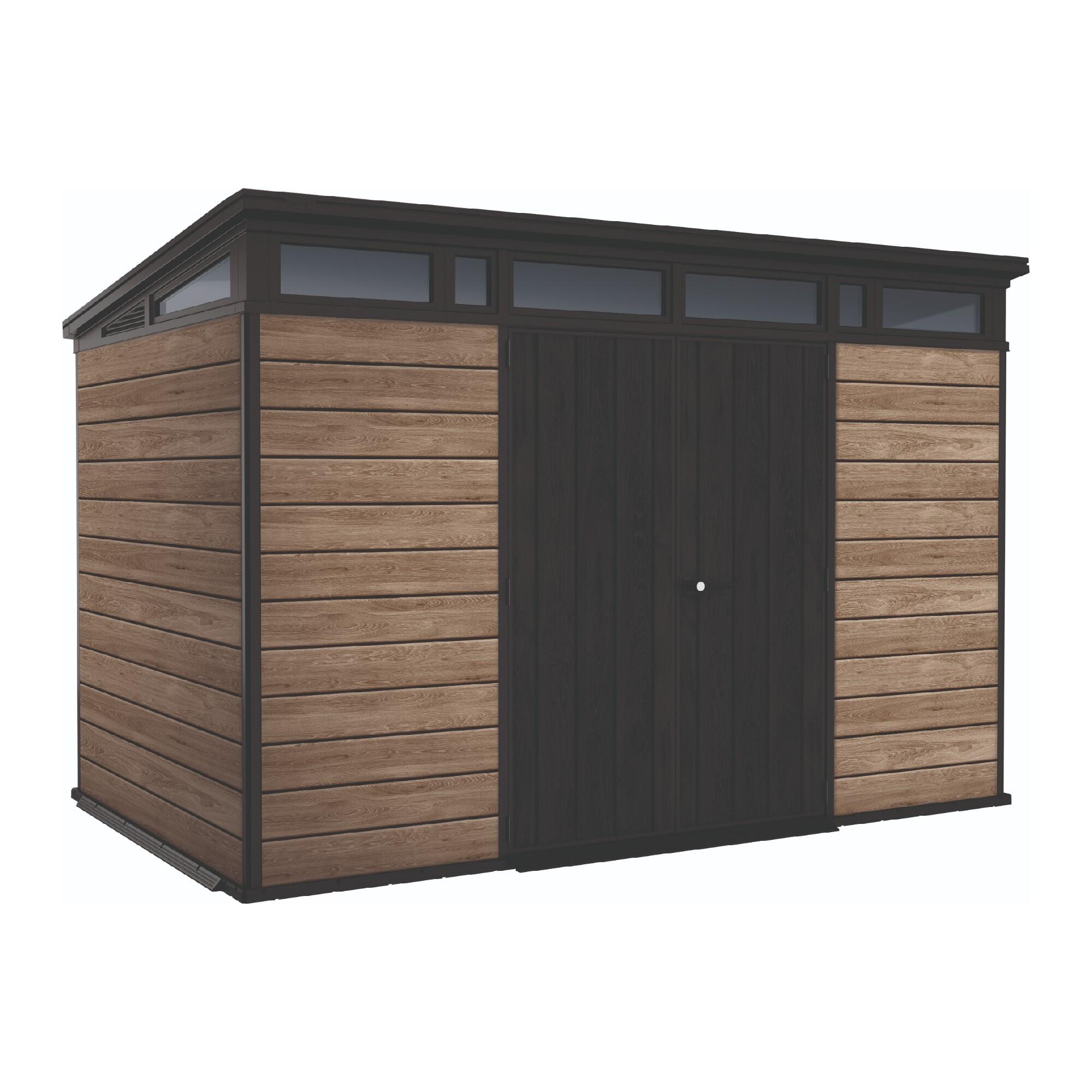 Casuta de gradina Keter Pent 11x7 Ashwood, plastic, 342 x 216 x 226 cm