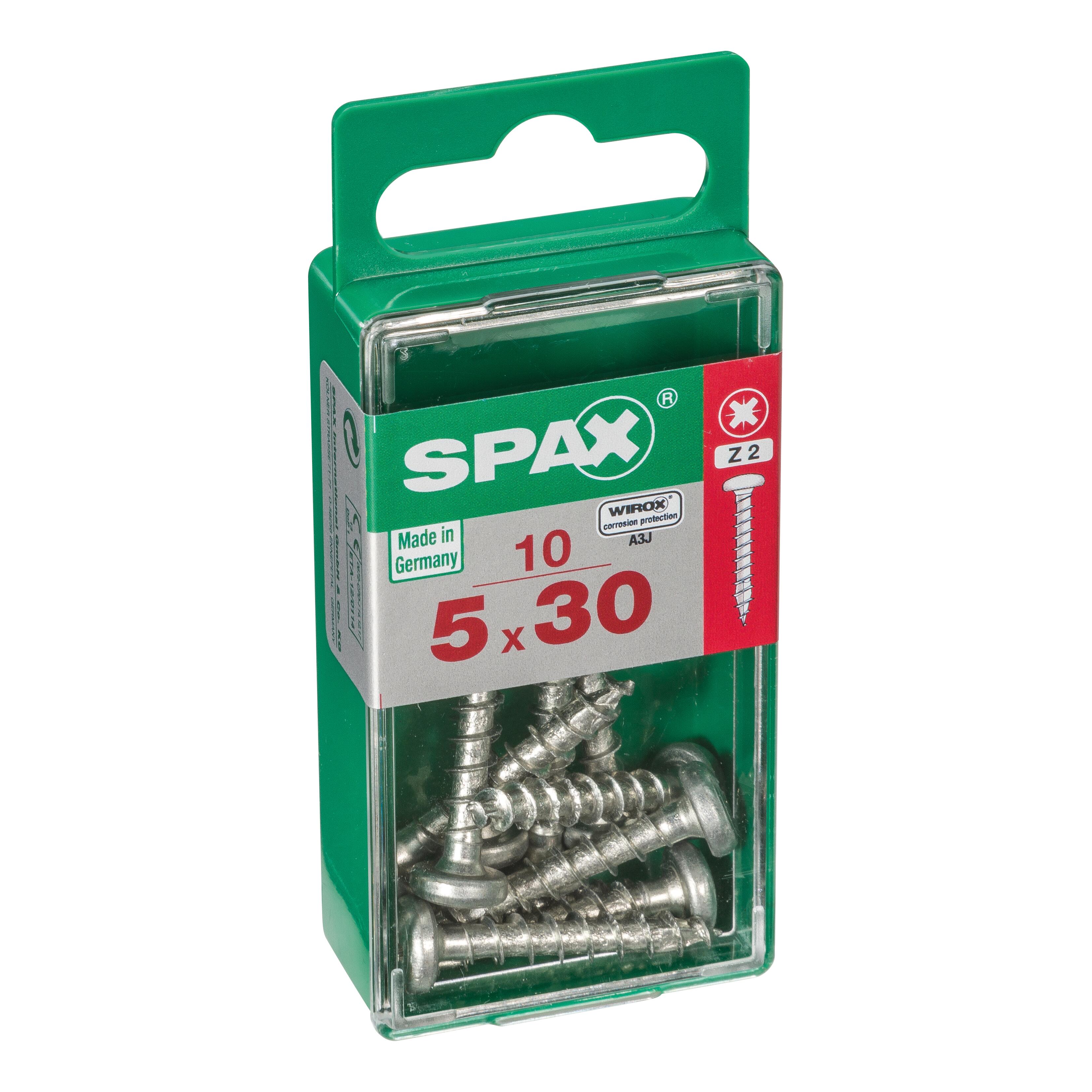 Vite SPAX testa tonda T20 in acciaio wirox Ø5XL30 mm, 10 pezzi - 7