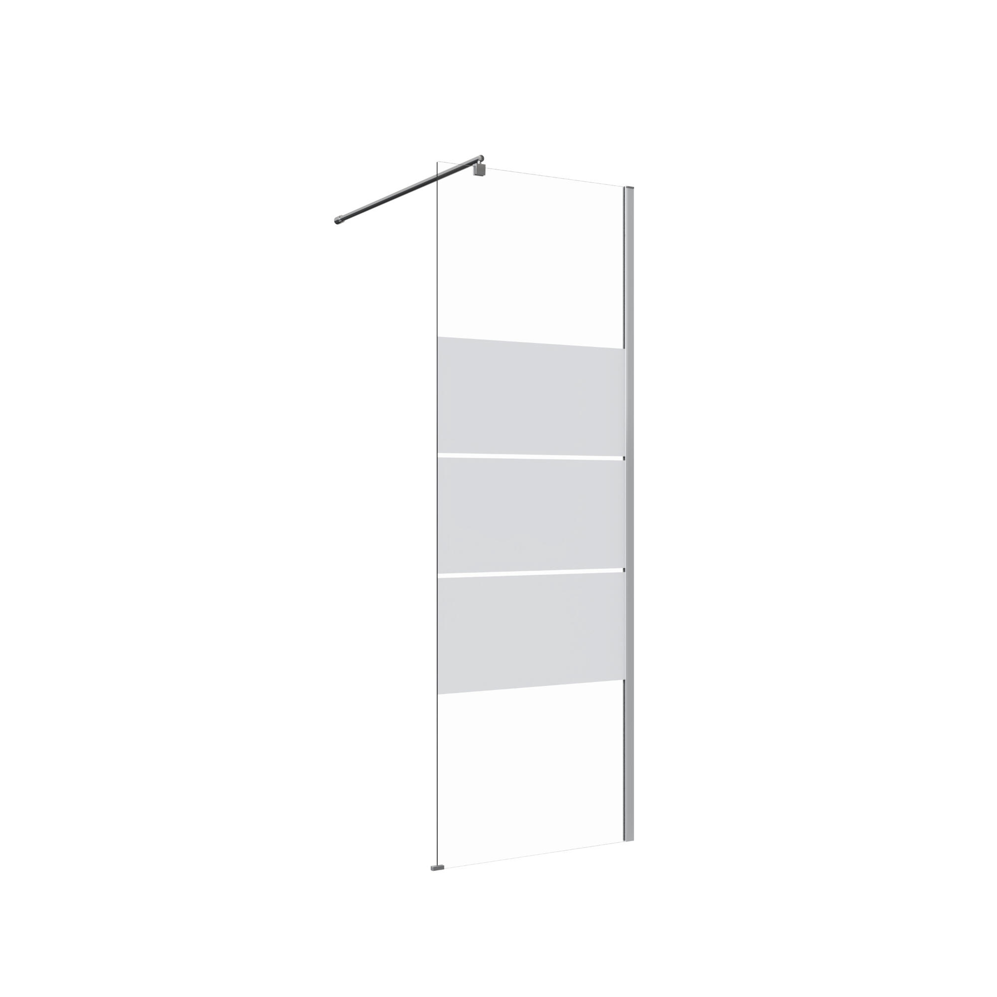 Perete dus walk-in Sensea Easy, 6 mm, 70 x 195 cm, profil crom