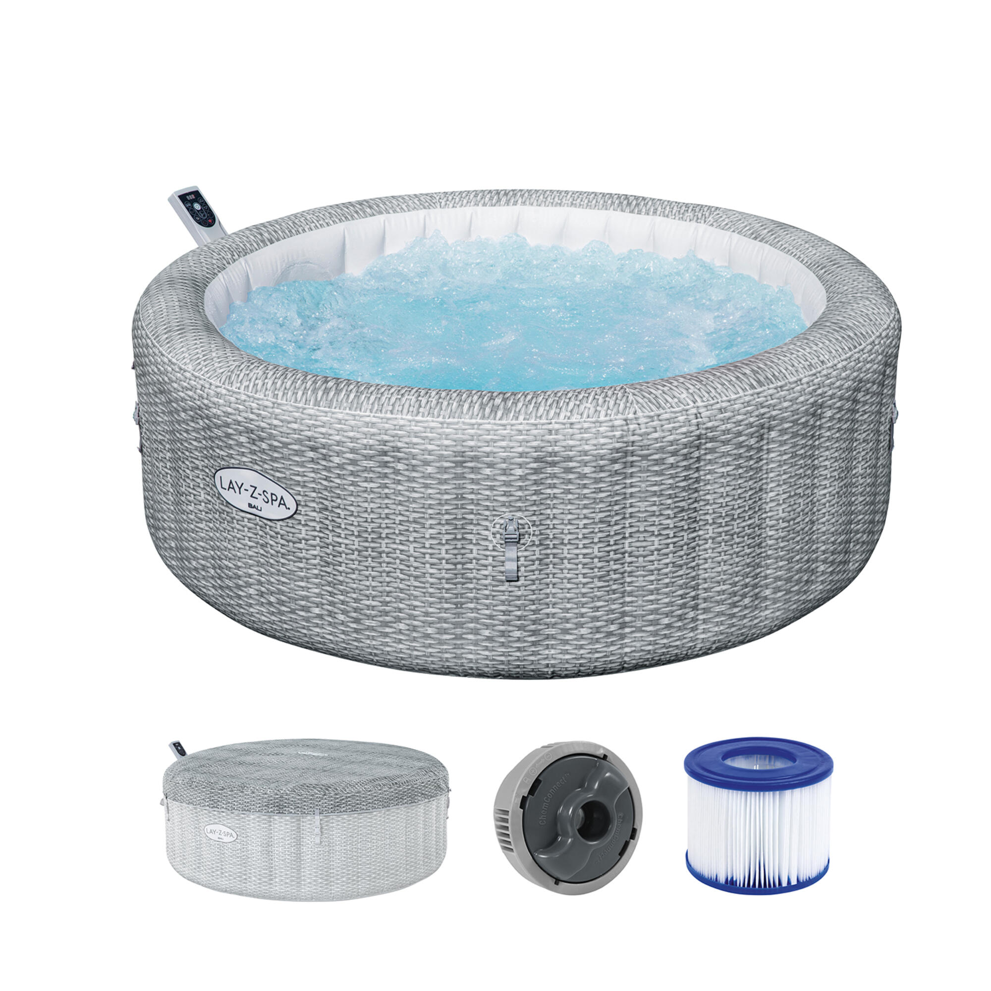 Piscina gonflabila Spa Bali Bestway, Ø 196 cm, H 71 cm, capacitate 0.98 m³
