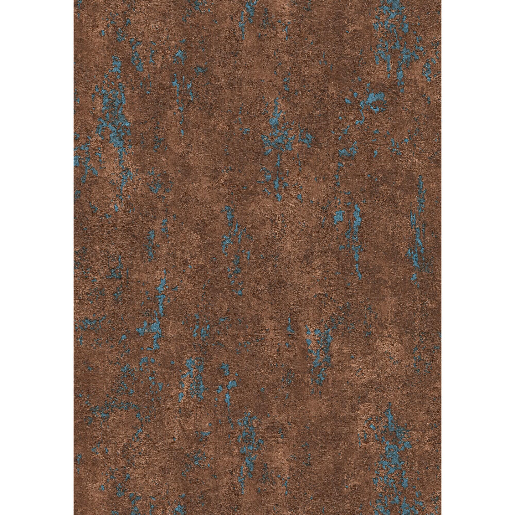 Tapet vinil Concrete Petroleum, model abstract, maro/albastru, rola 10 x 0.53 m