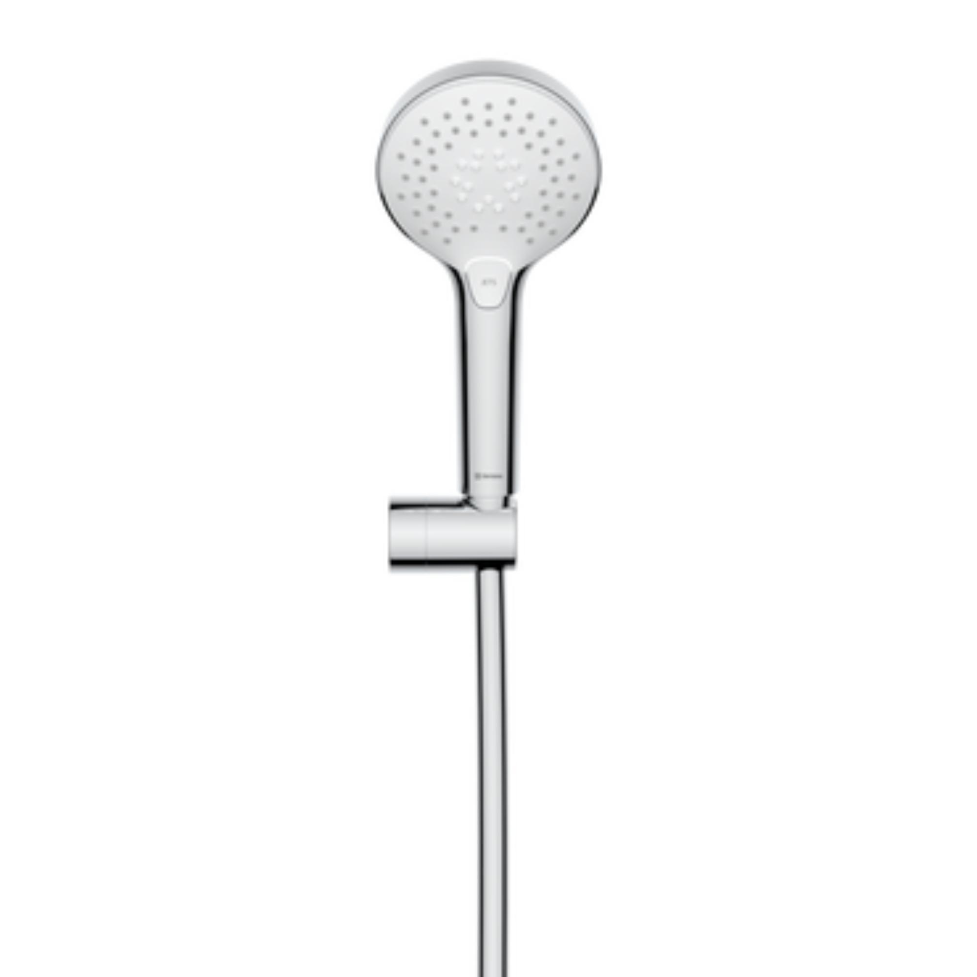 Set para dus cu furtun si suport Sensea Icone Trio, 3 functii, crom