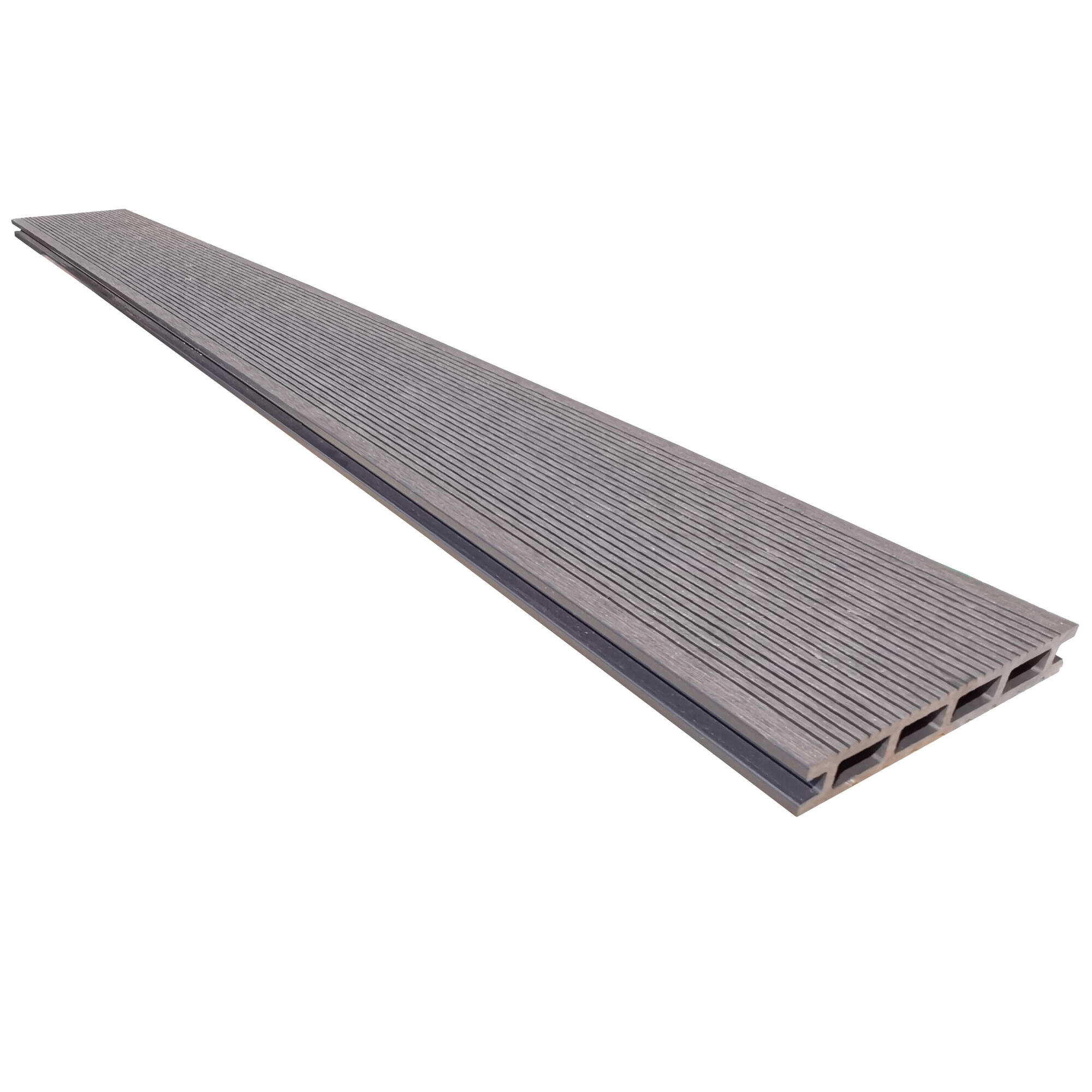 Dusumea terasa, WPC, Naterial, 2400 x 145 x 21 mm, gri antracit