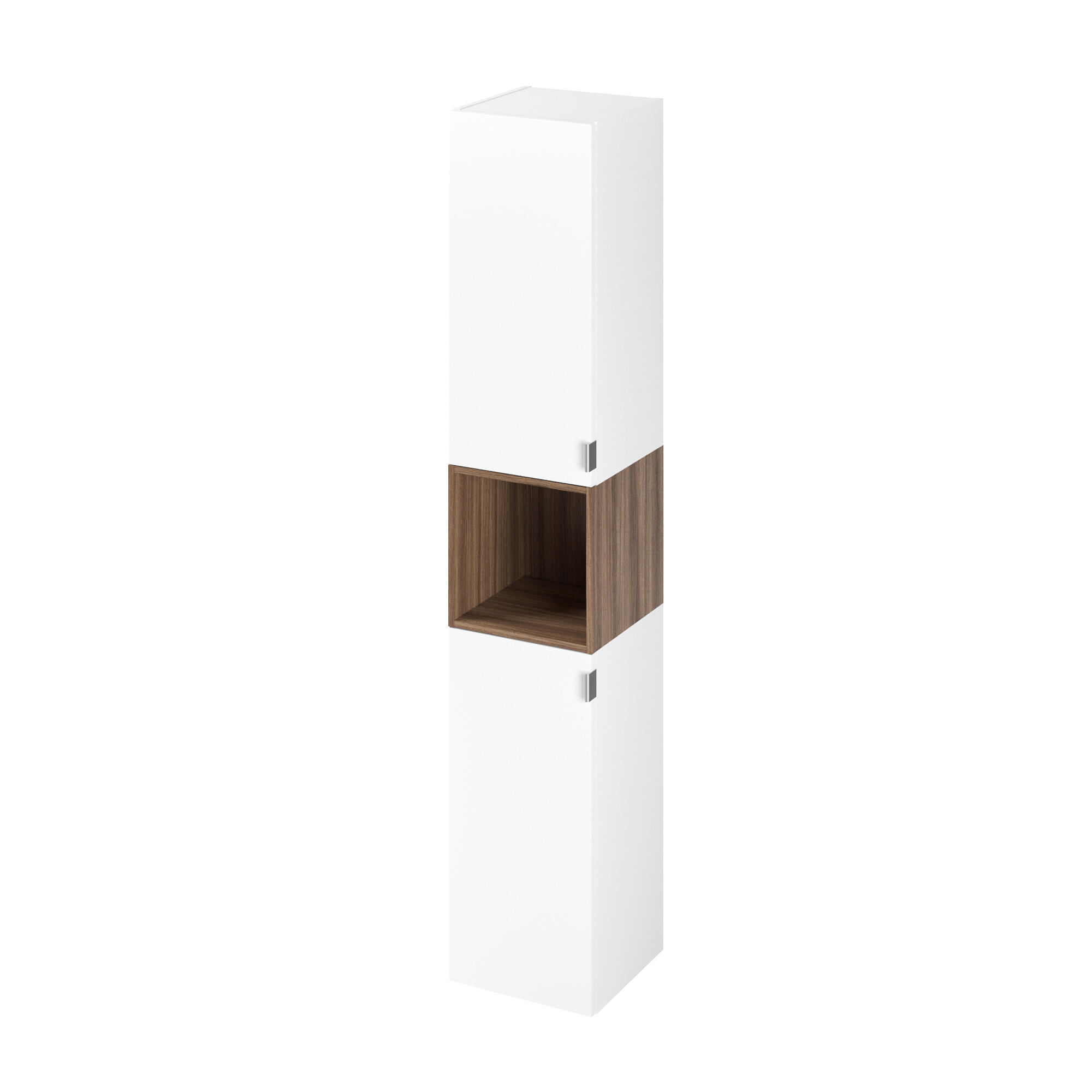 Dulap baie coloana Sensea Modern, cu usi, 30 x 161.6 x 30 cm, alb