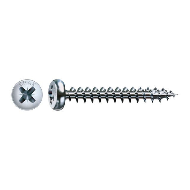 Vite SPAX testa tonda T20 in acciaio Wirox ø5XL20 mm, 50 pezzi