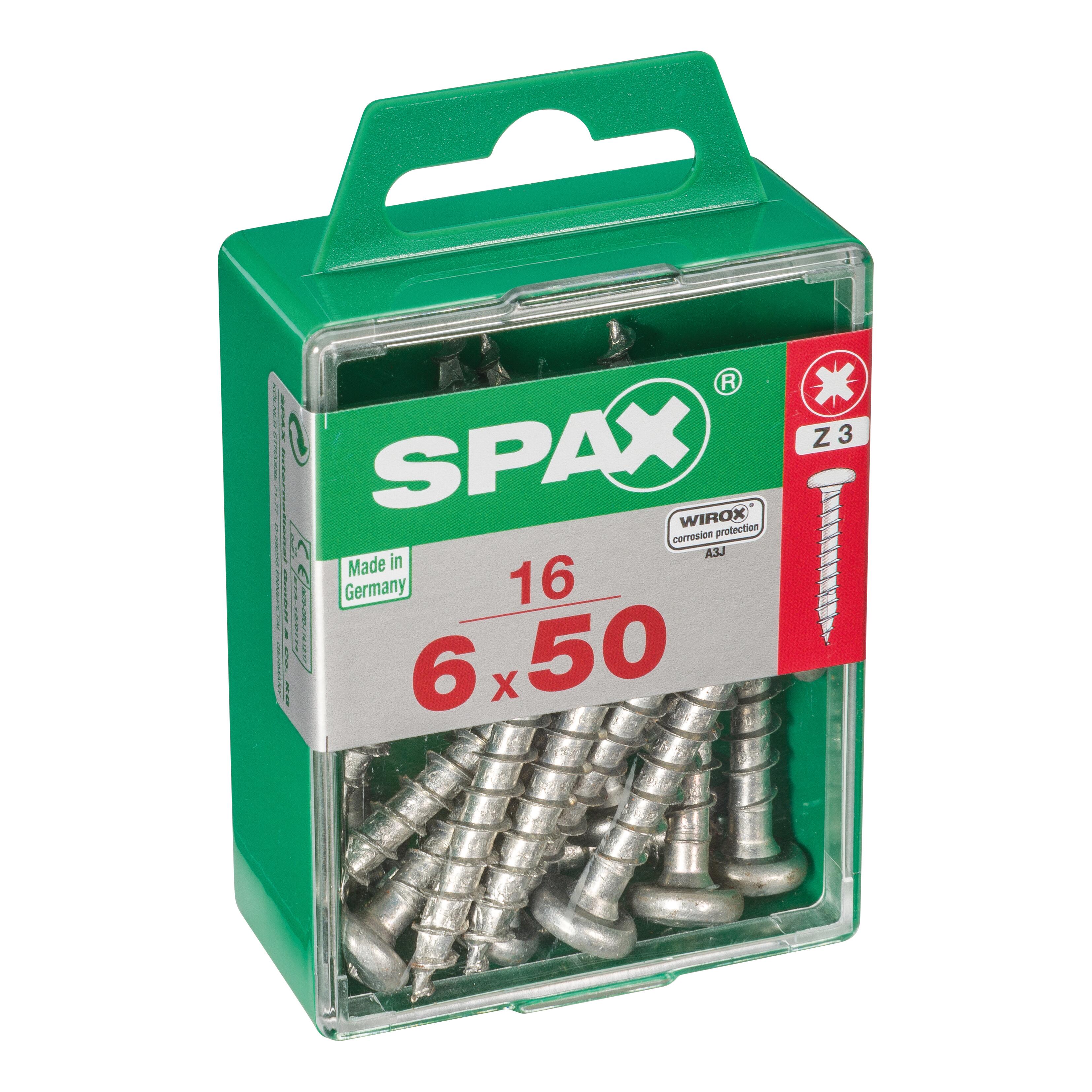 Vite SPAX testa tonda T30 in acciaio Wirox ø6XL50 mm, 16 pezzi - 3