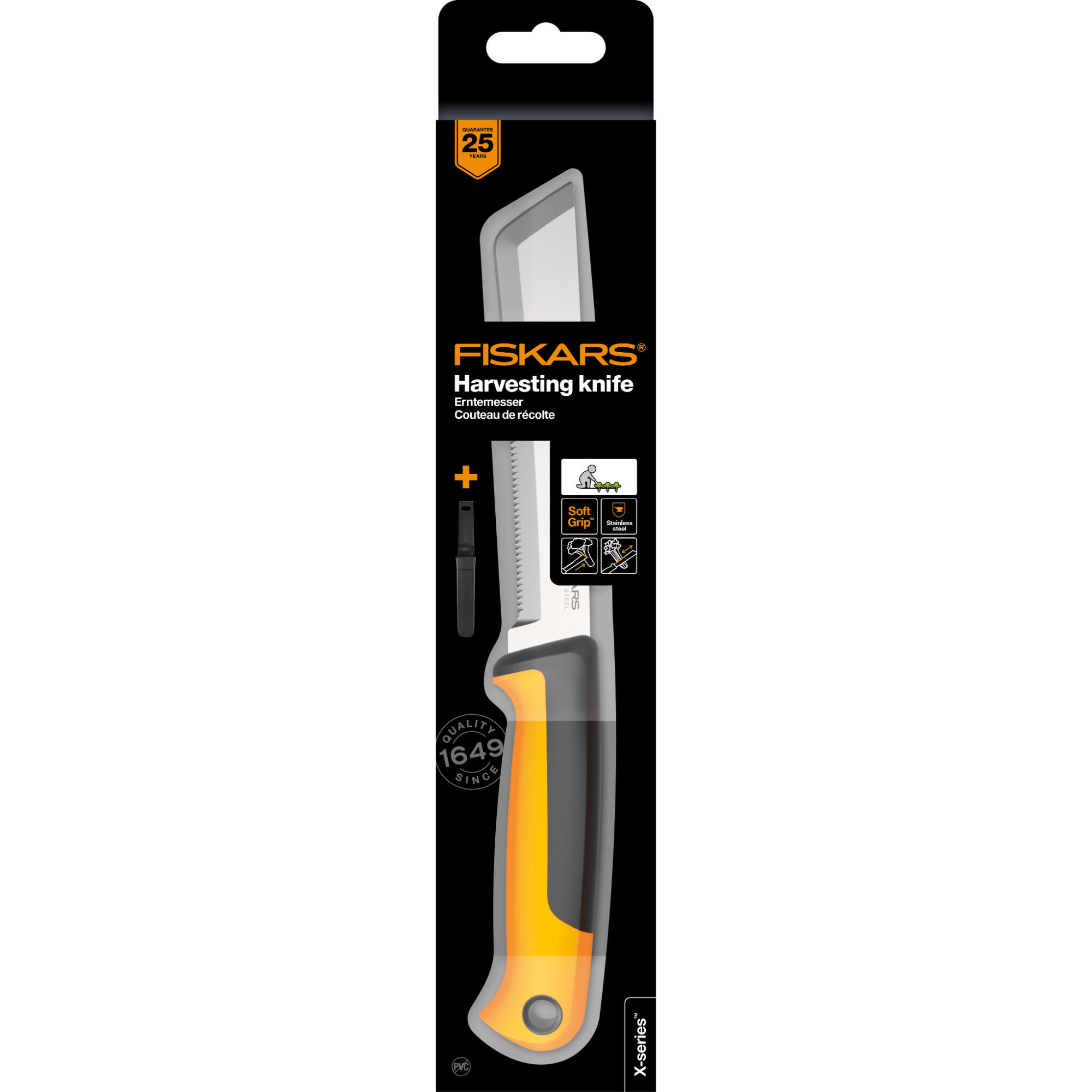Cutit pentru recolta K82, lungime 15 cm, Fiskars
