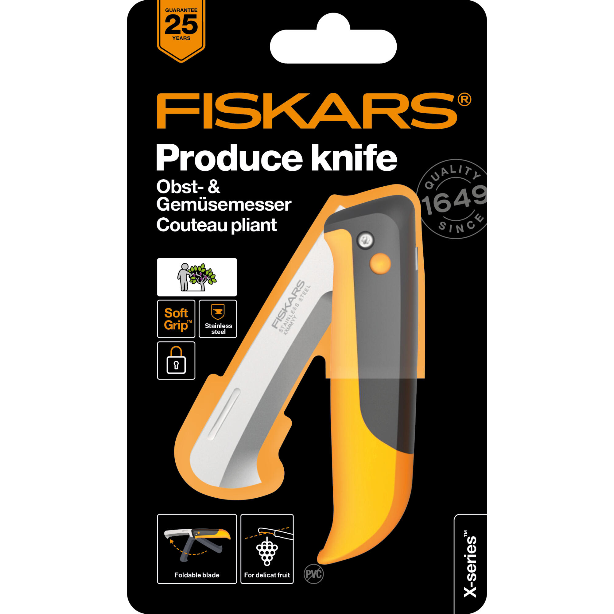 Cutit pliabil K80, 8 cm, Fiskars