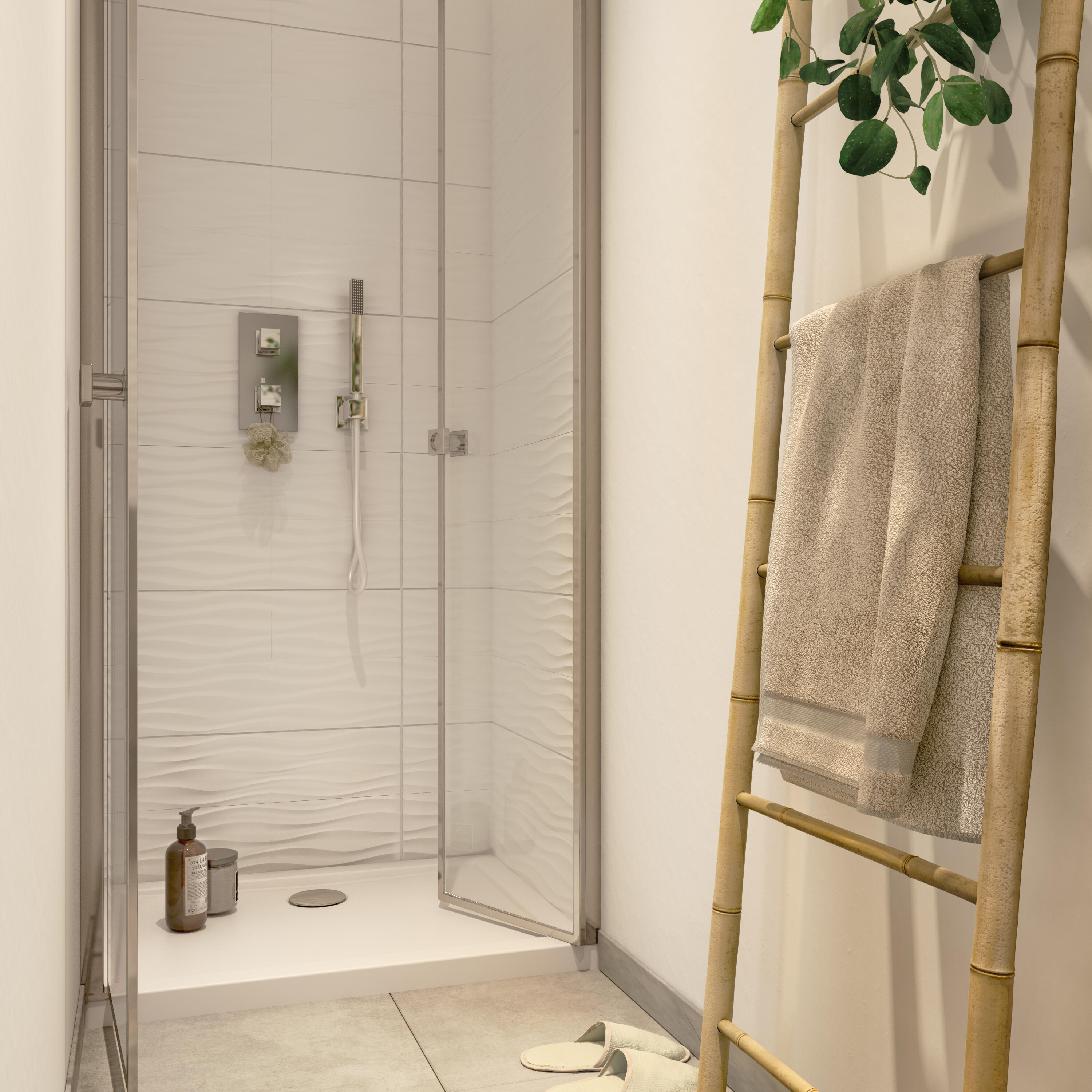 Pensile bagno Neo bianco SENSEA, 1 anta apertura da sinistra P 35 x L 30 x H 90 cm - 6