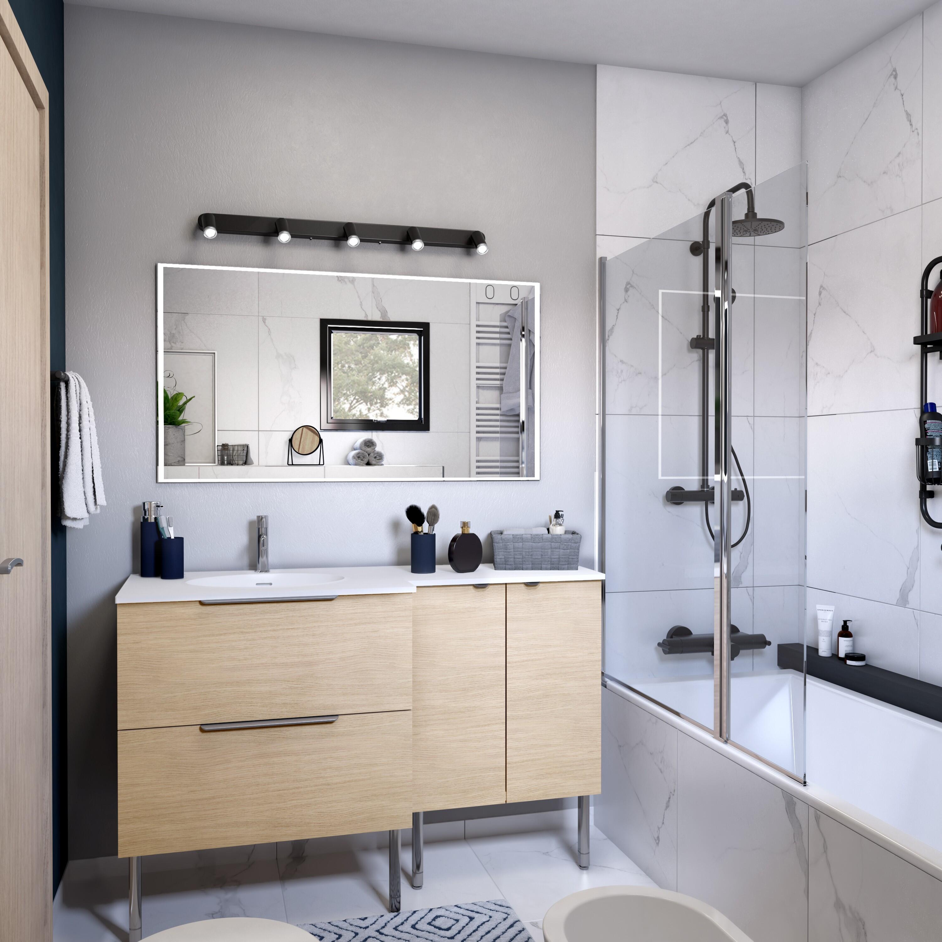 Poignée de meuble INSPIRE Neo chrome brillant l.5 - 3