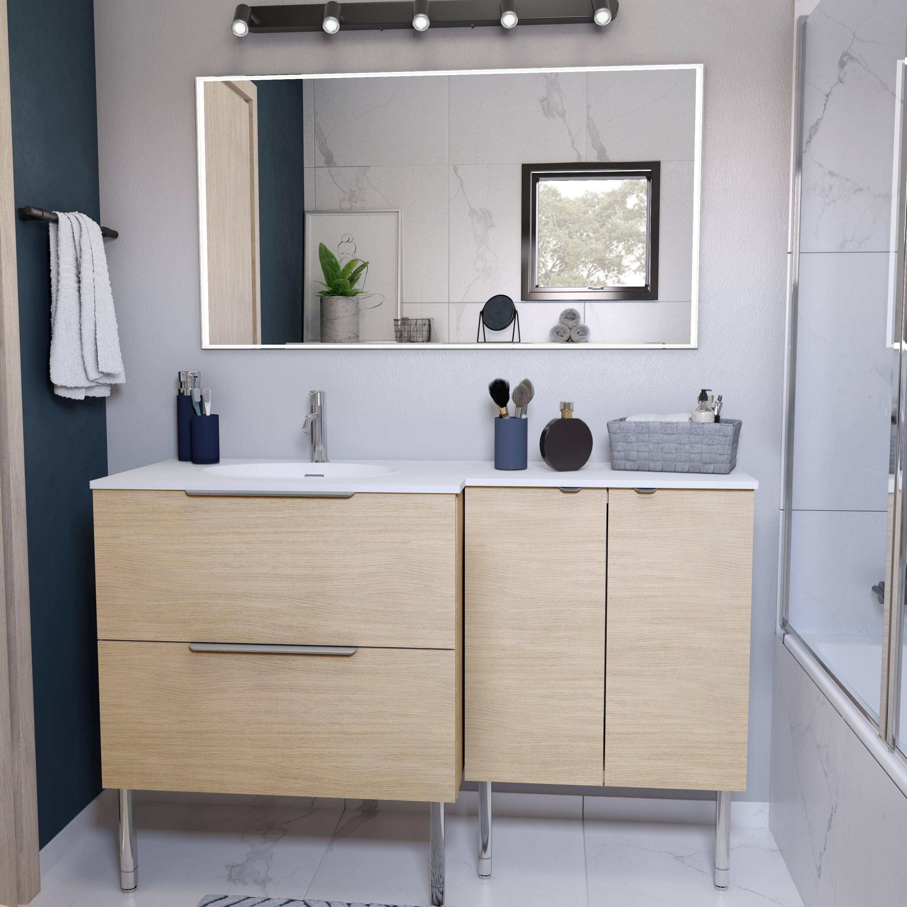 Poignée de meuble INSPIRE Neo chrome brillant l.5 - 2