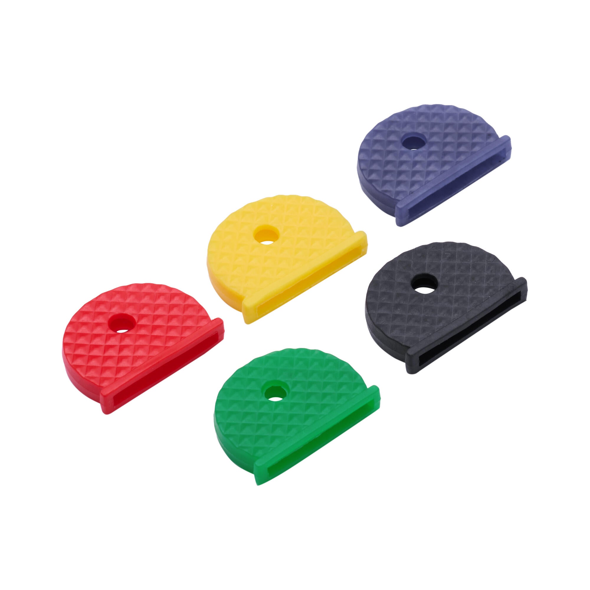 Capat cheie Standers, PVC, inel 22 mm, diverse culori (set 5 buc)