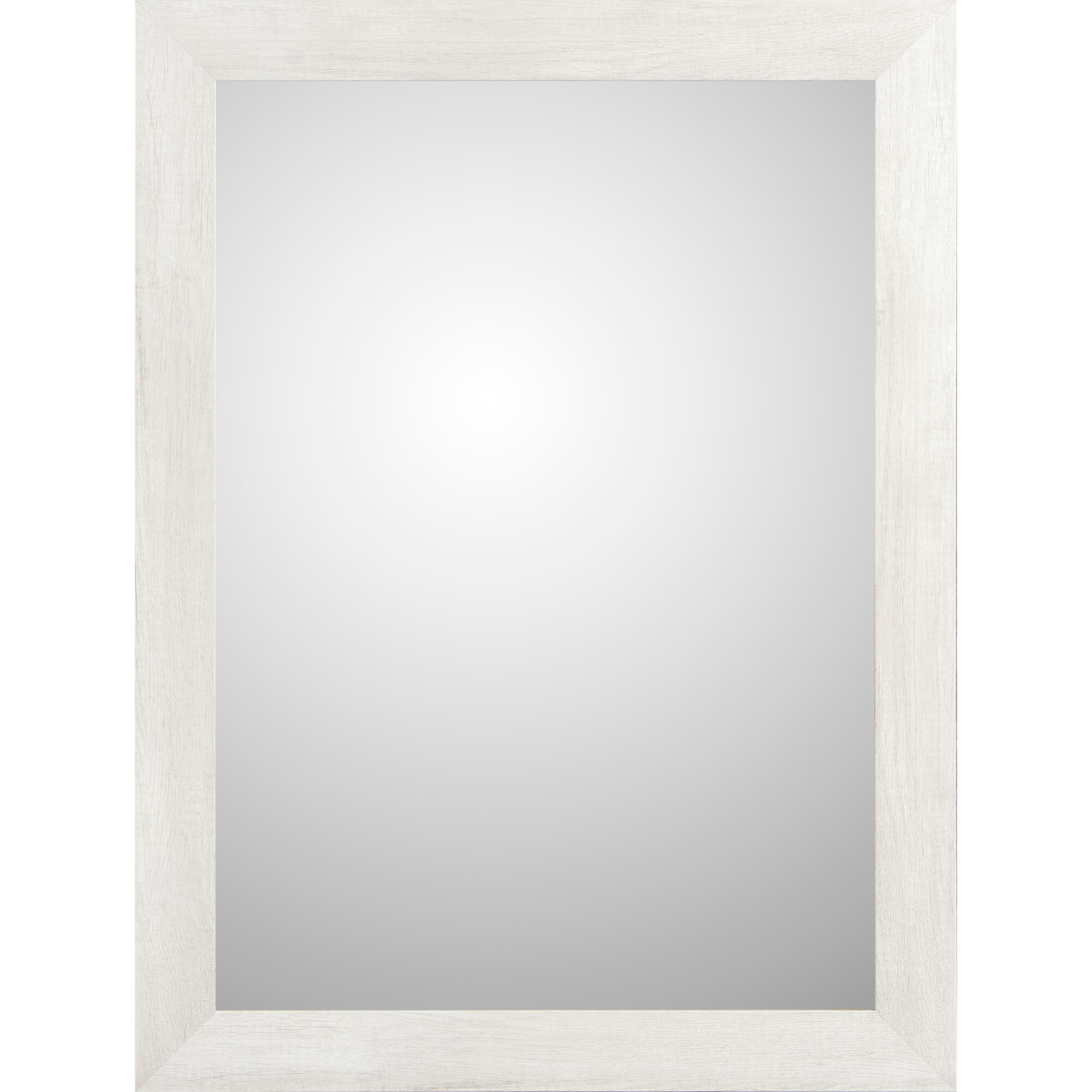 Oglinda decorativa Cora, 50 x 70 cm, rama lemn, alb