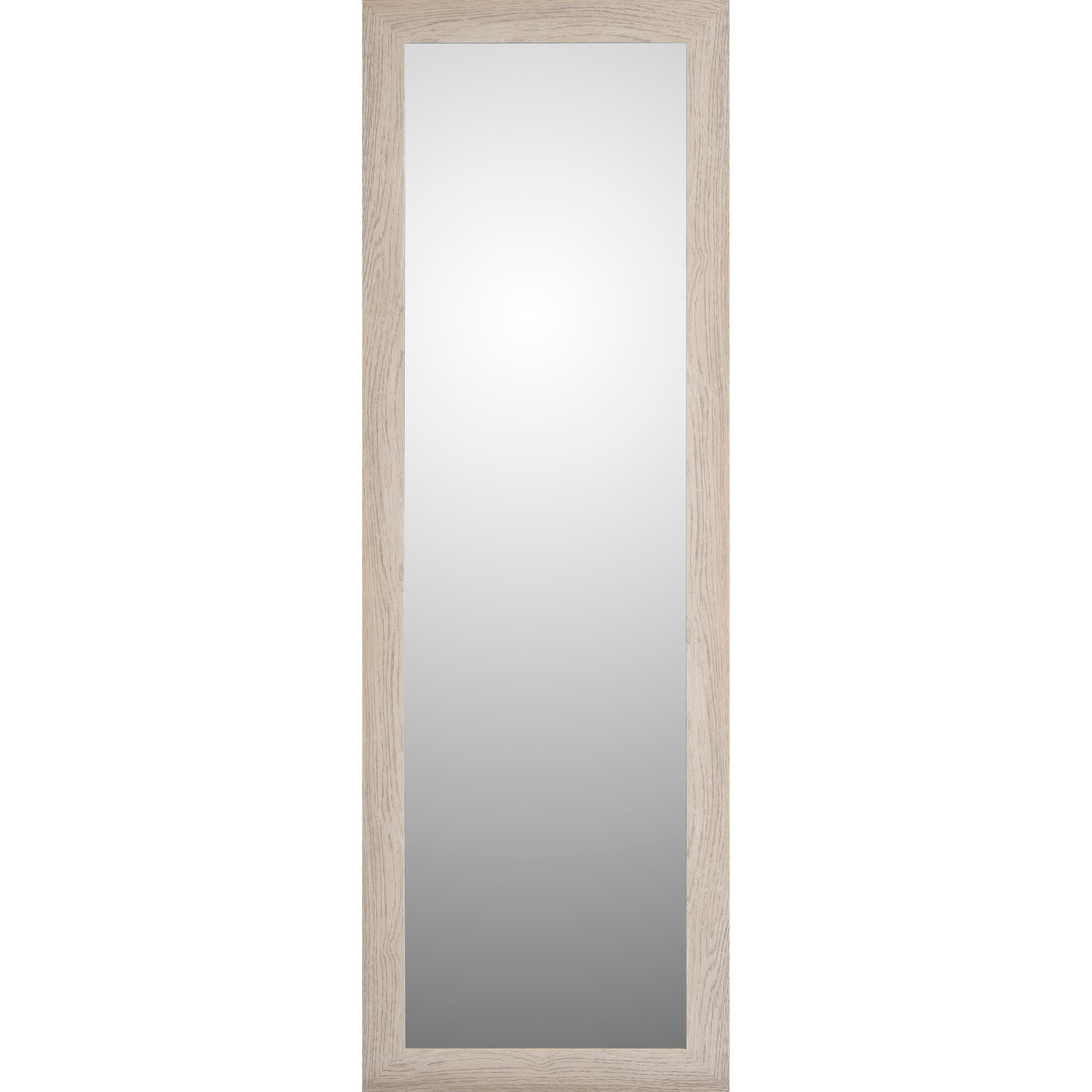 Oglinda decorativa Cora, 35 x 135 cm, rama lemn, gri