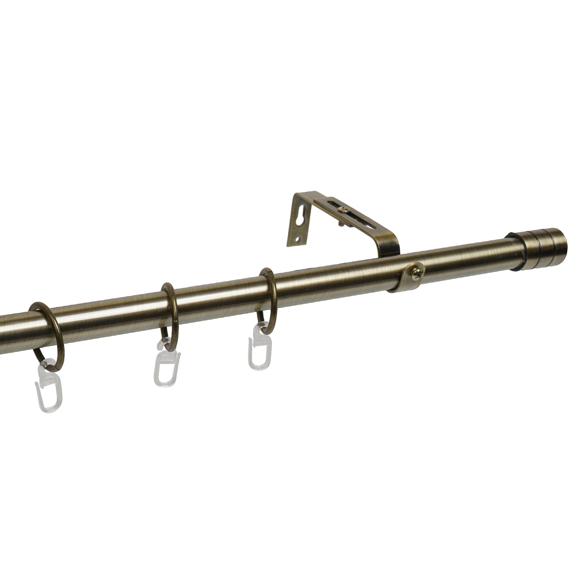 Galerie simpla metal Carla, diametru 19 cm, 300 cm, auriu antichizat