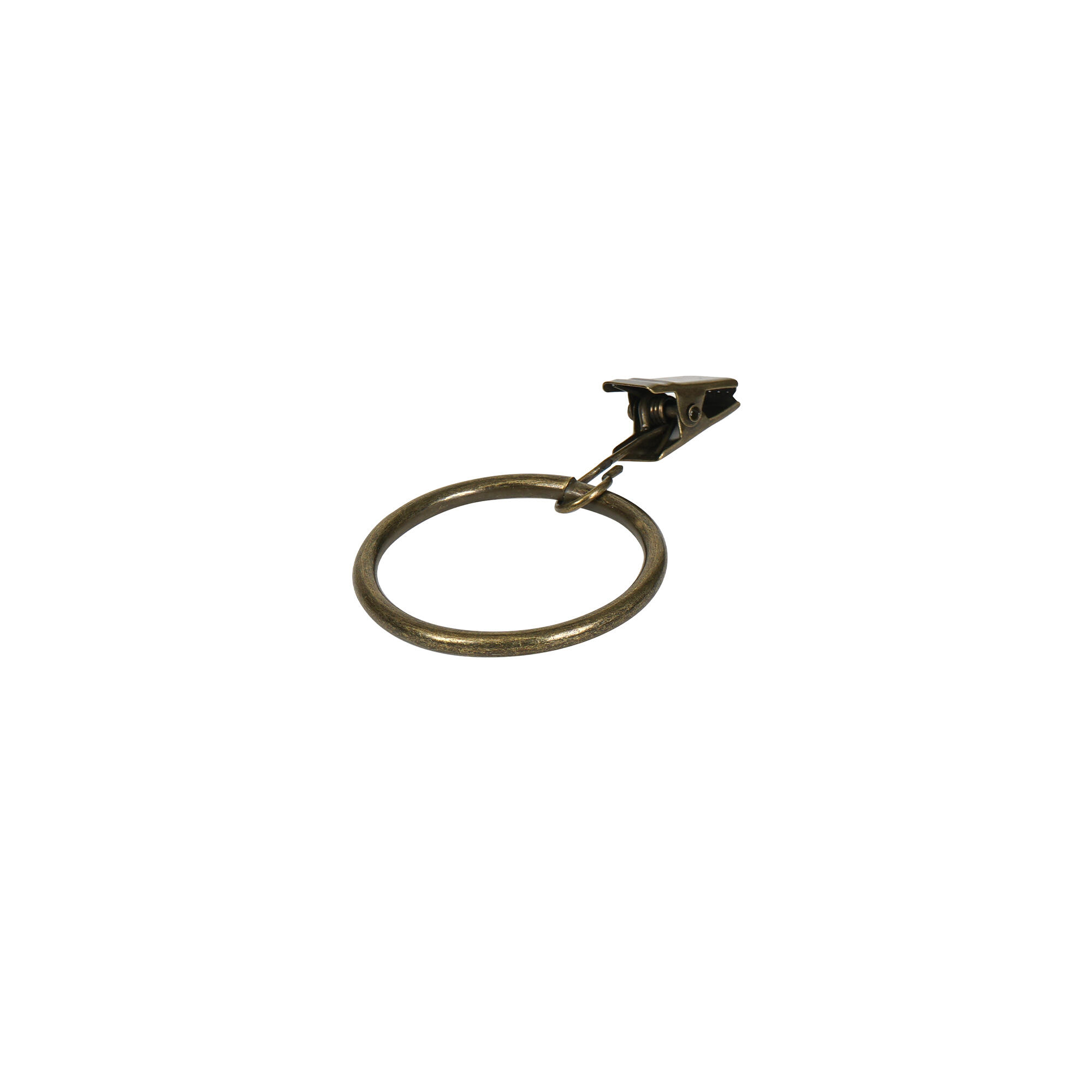 Set 10 inele cu clips, diametru 19 mm, auriu antic 10buc