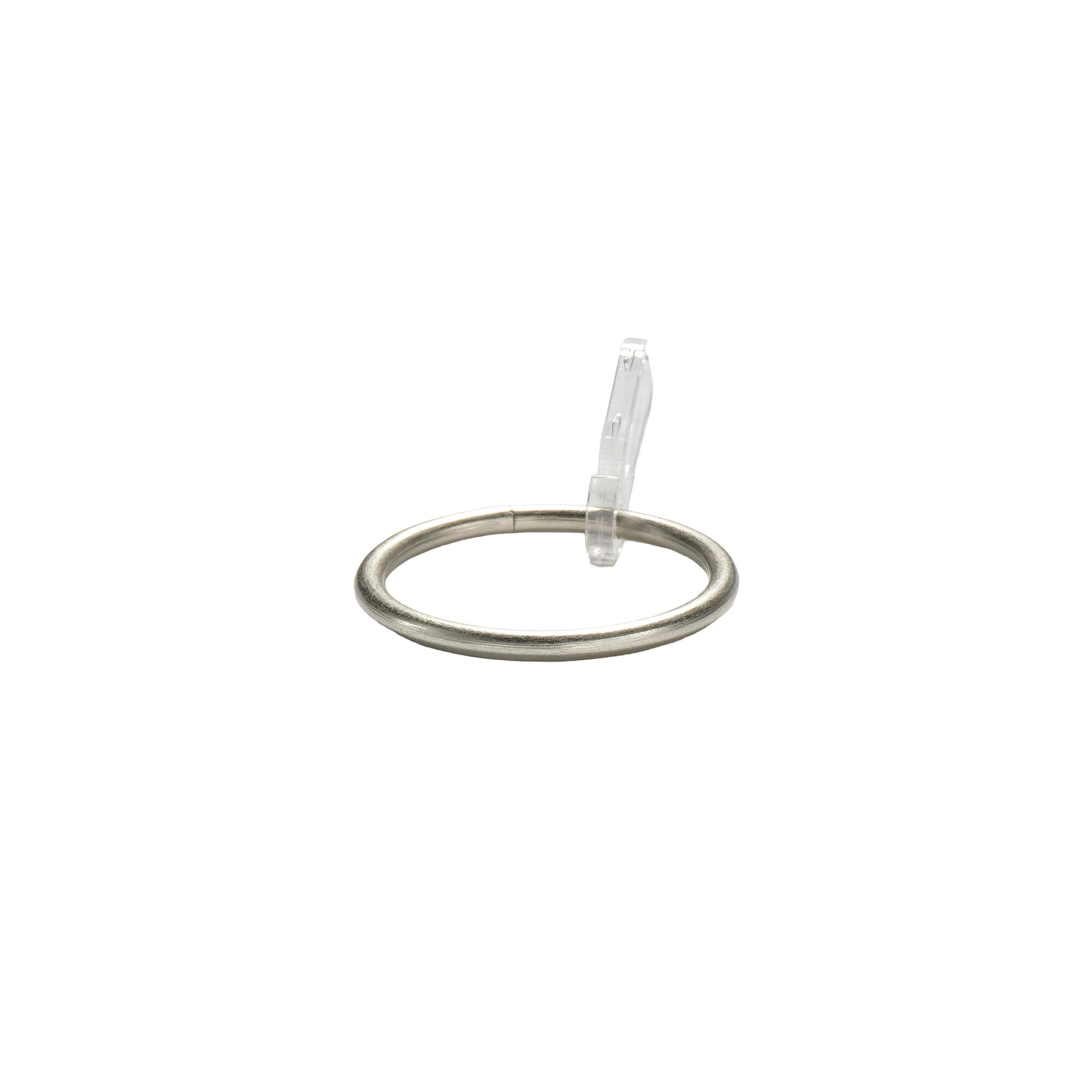 Set 10 inele cu carlig, diametru 19 mm, nichel mat 10buc